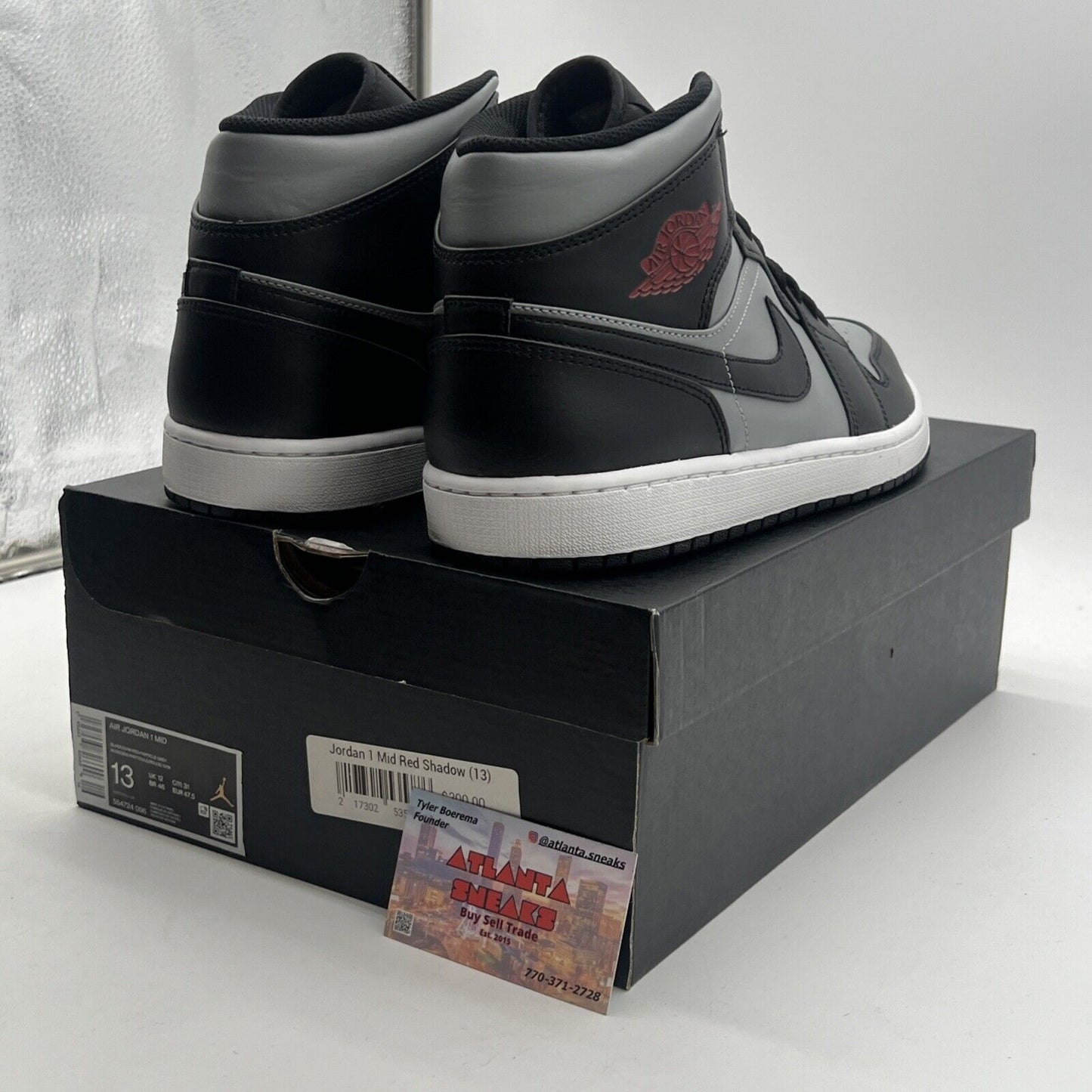 Size 13 - Air Jordan 1 Mid Shadow (554724-096)