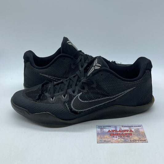 Size 11.5 - Nike Kobe 11 Dark Knight Black Red Suede Leather (836183-001)