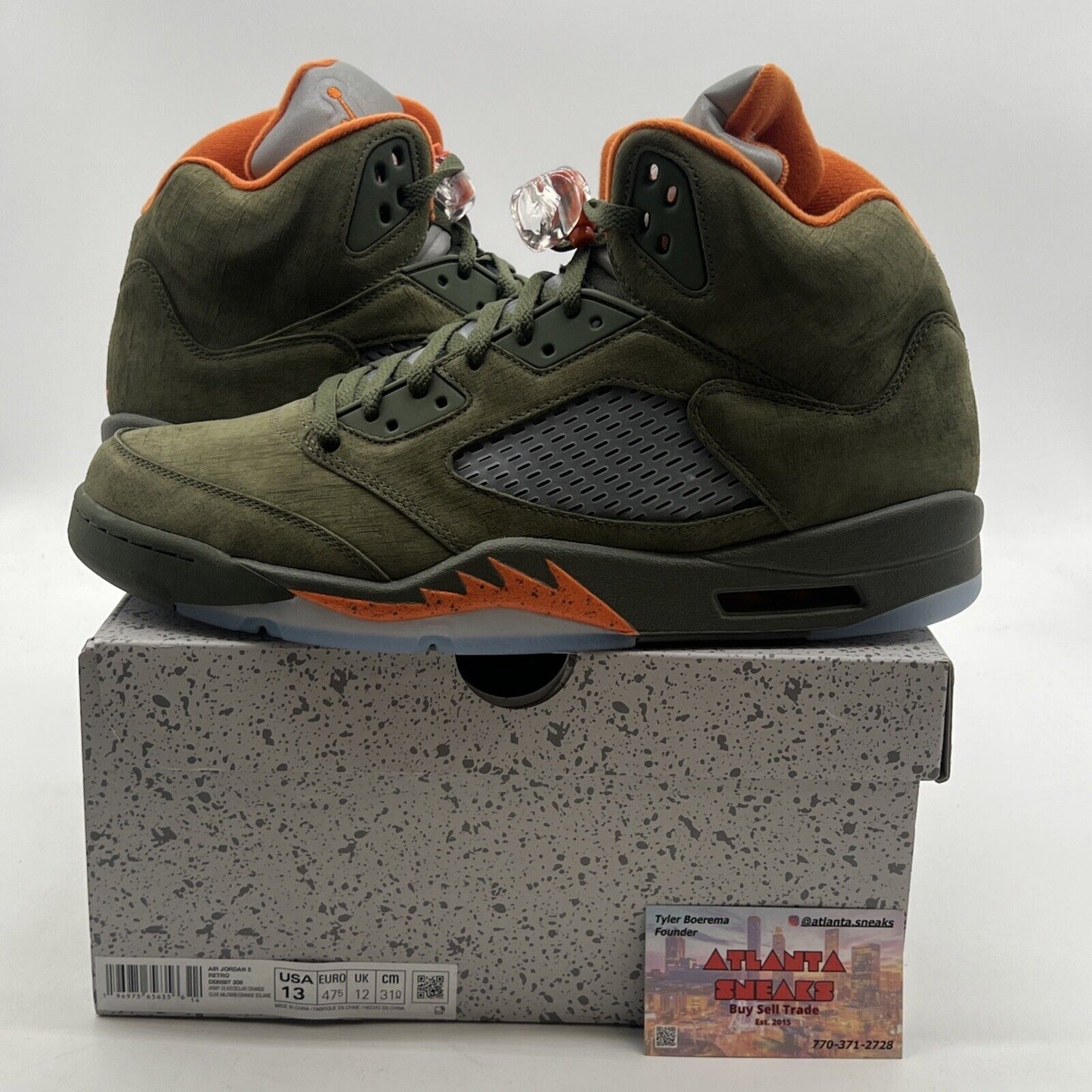 Size 13 - Air Jordan 5 Retro 2024 Olive (DD0587-308)