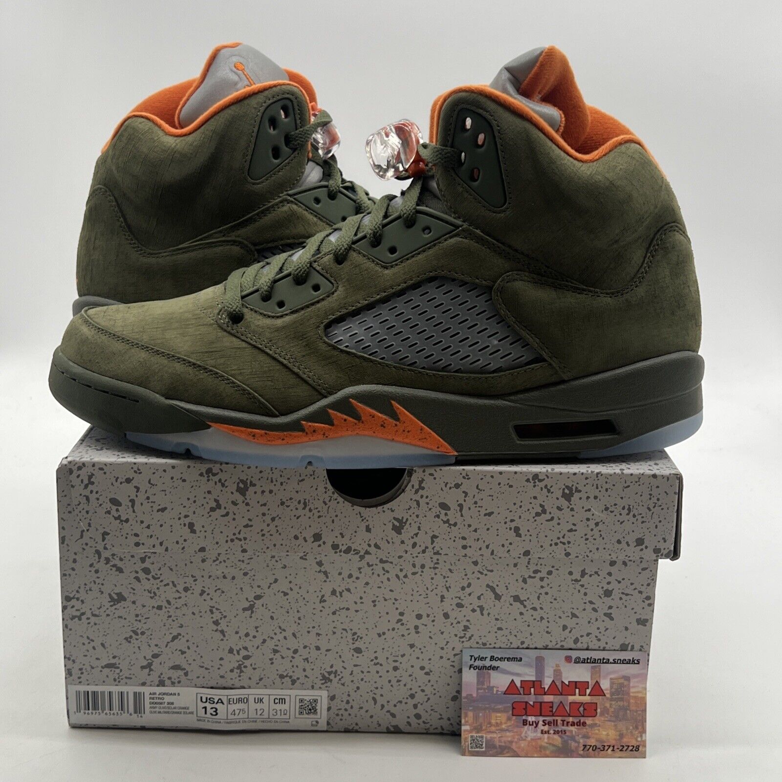 Size 13 - Air Jordan 5 Retro 2024 Olive (DD0587-308)