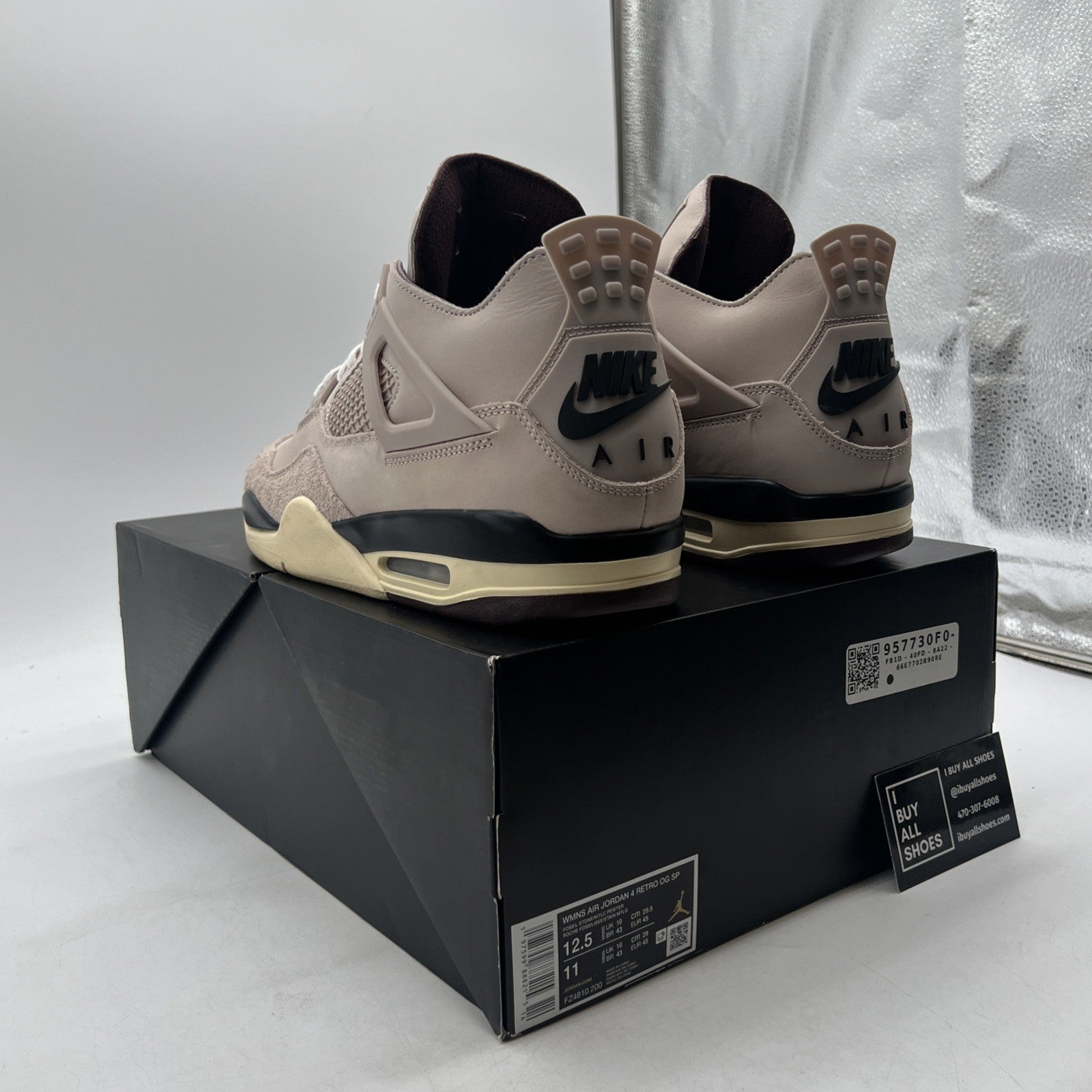 Size 12.5 - A Ma Maniére x Air Jordan 4 Retro While You Were Sleeping W
