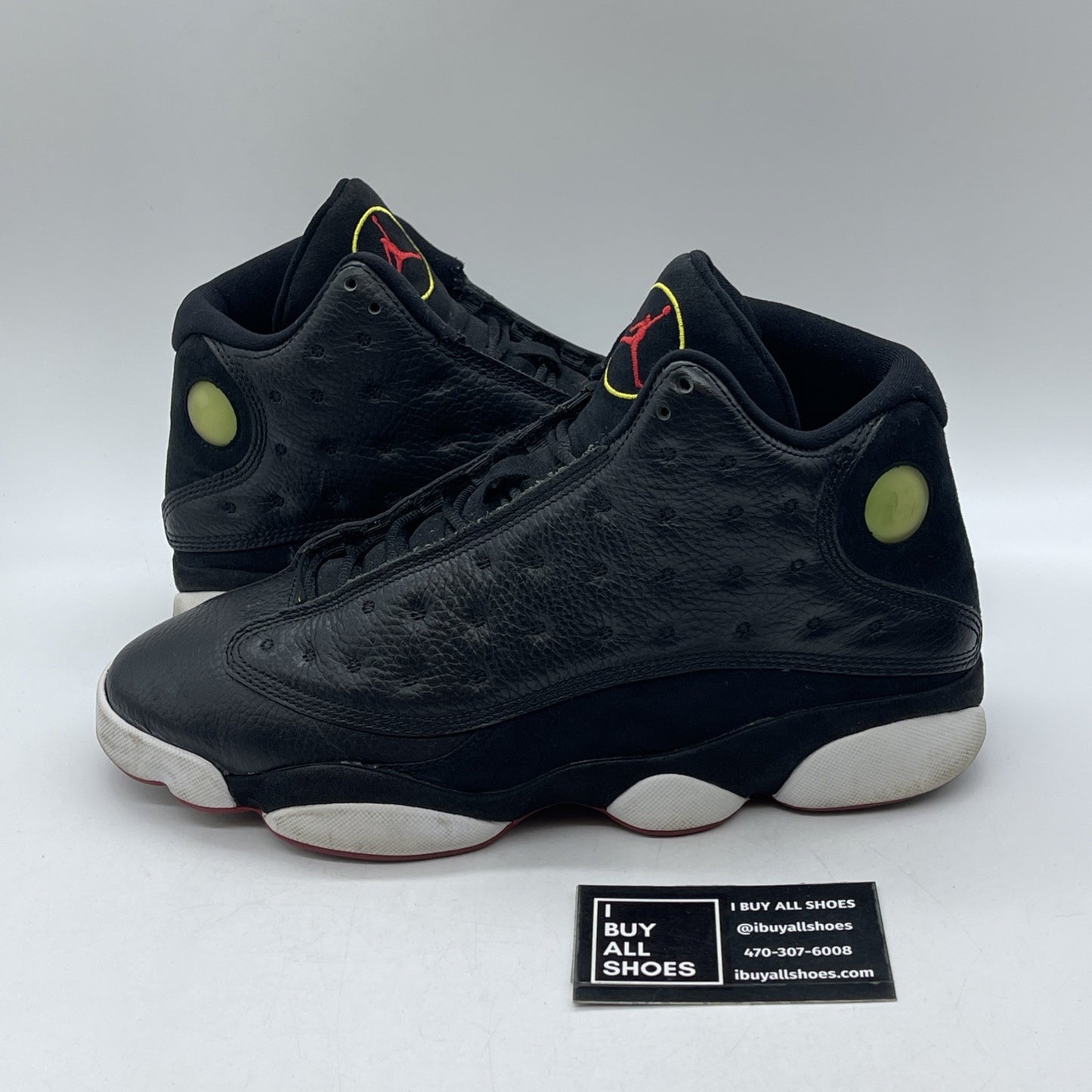 Size 10 - Air Jordan 13 Retro 2011 Playoff Black Suede Leather (414571-001)