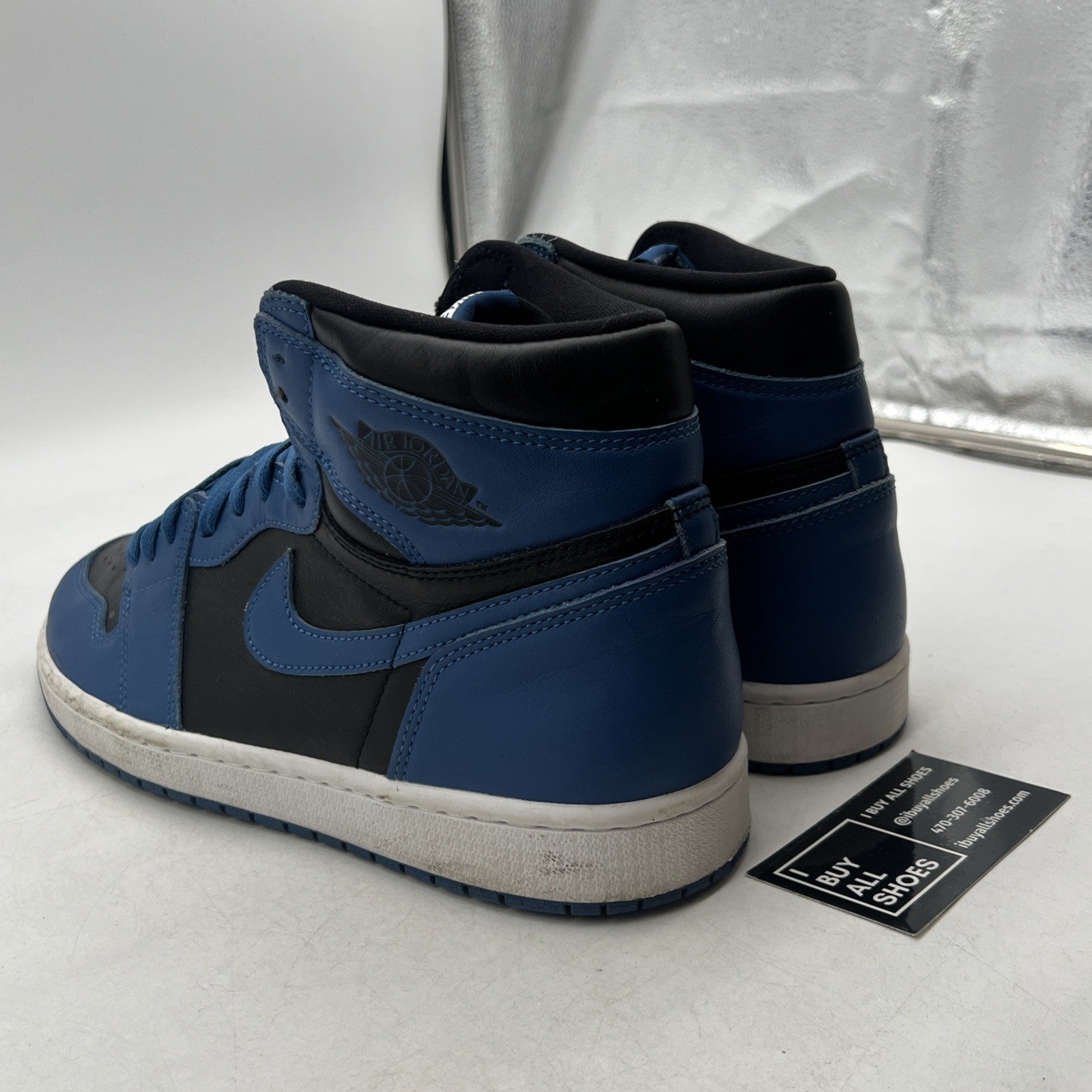 Size 12 - Air Jordan 1 Retro OG High Dark Marina Blue (555088-404)
