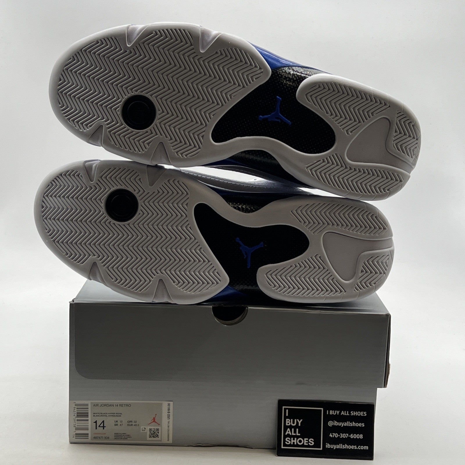 Size 14 - Air Jordan 14 Retro Hyper Royal (487471-104)