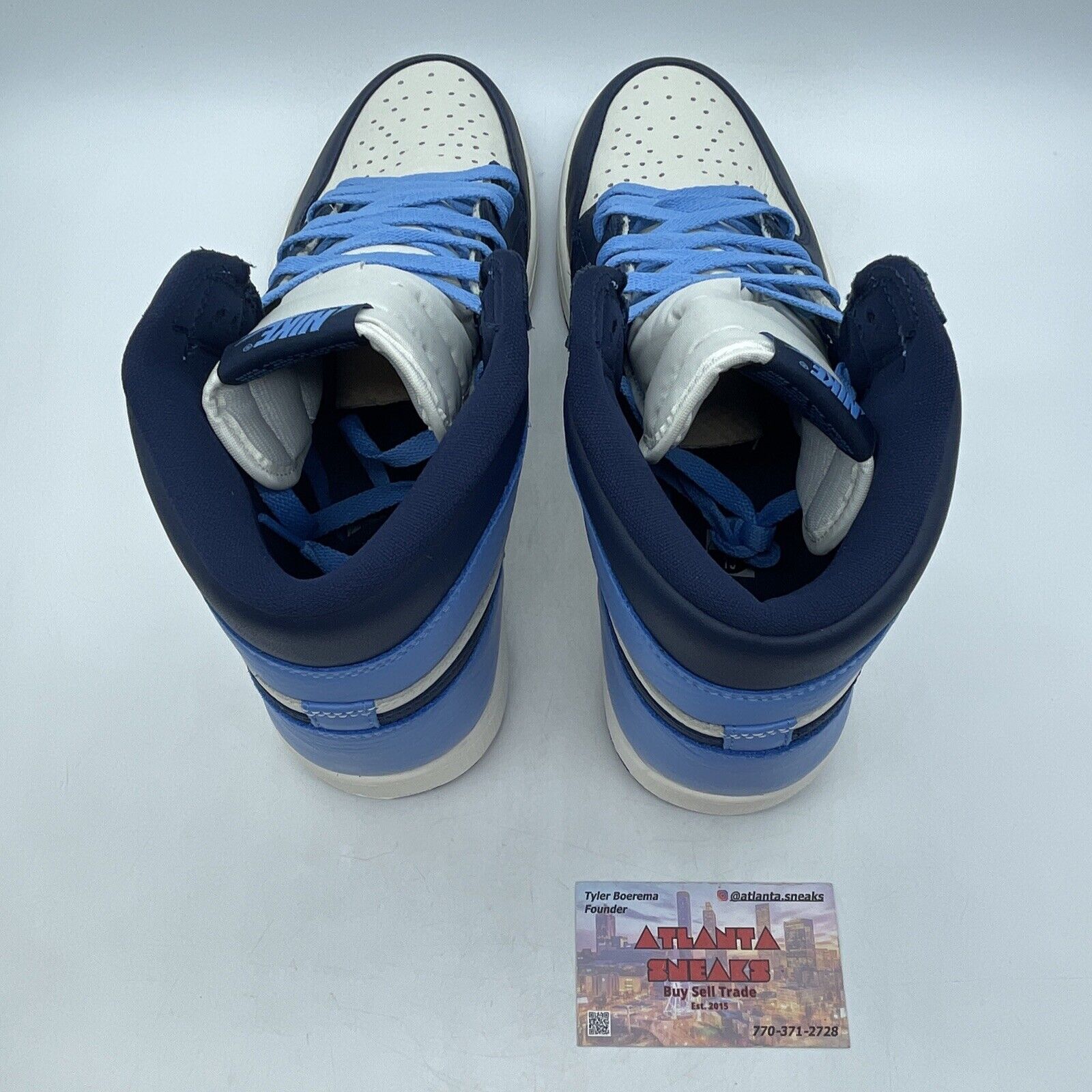 Size 13 - Jordan 1 Retro OG High Obsidian UNC 2019 Blue White (555088-140)