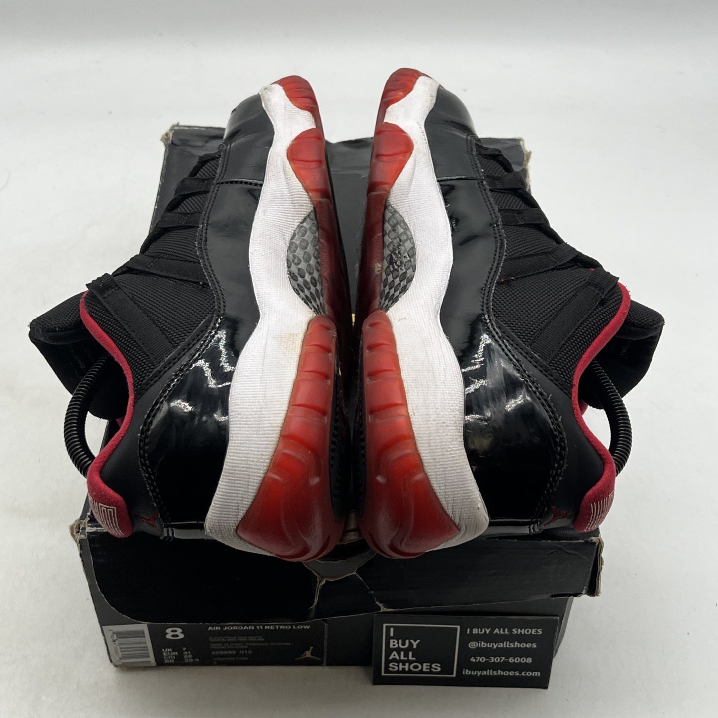 Size 8 - Air Jordan 11 Retro 2015 Low Bred (528895-012)