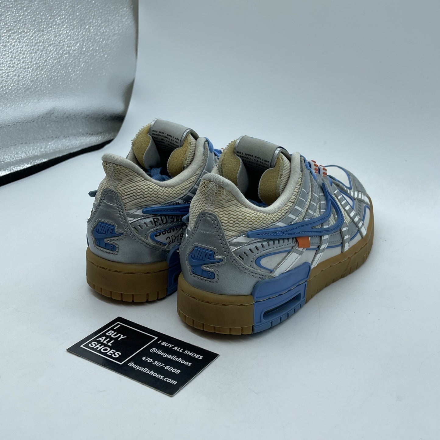 Size 4.5 - Nike Off-White x Air Rubber Dunk University Blue (CU6015-100)