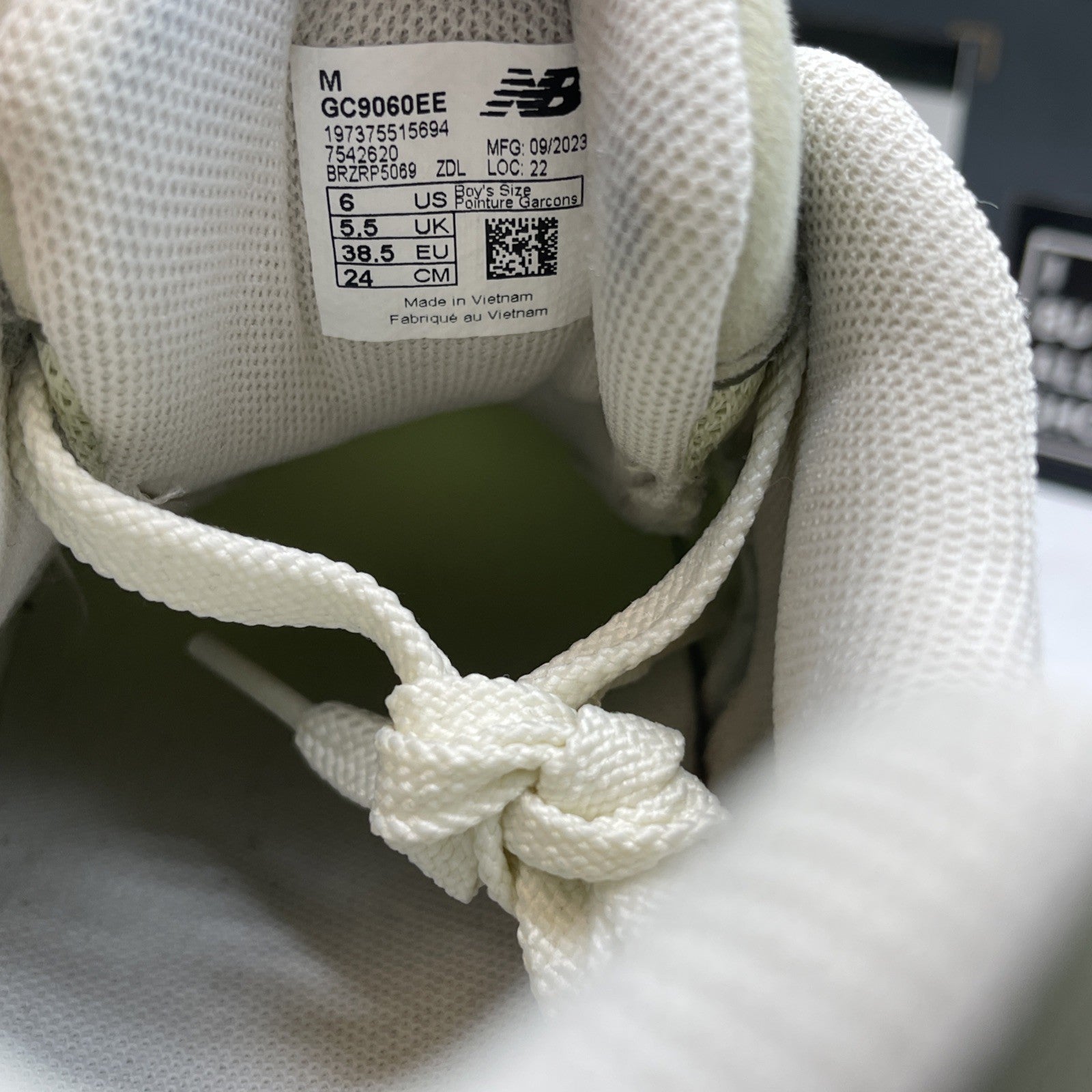 Size 6Y - New Balance 9060 Wide NB Olivine Green Suede (GC9060GY)