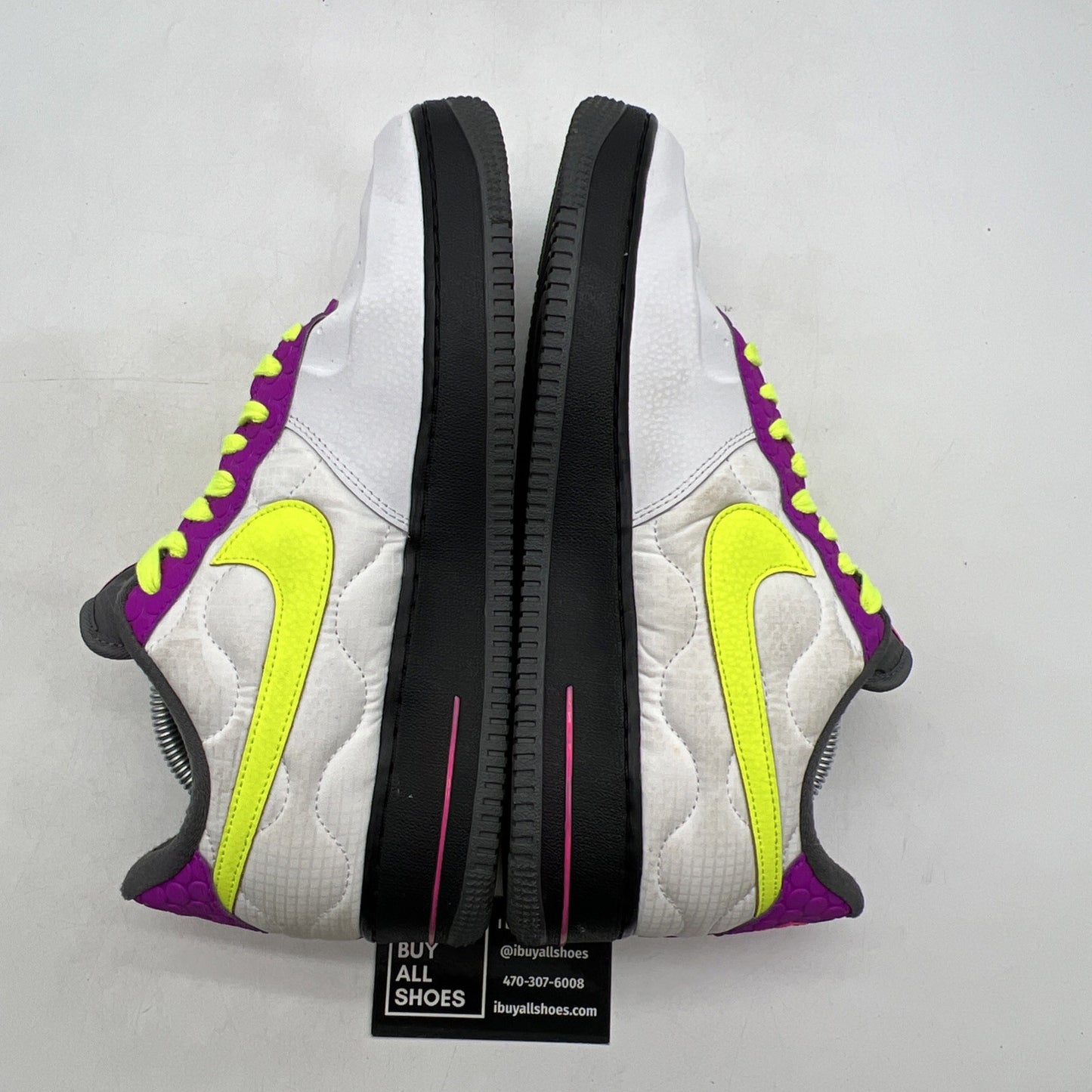 Size 9.5 - Nike Air Force 1 Nike By You (DJ2655-992) White Purple Black 3M