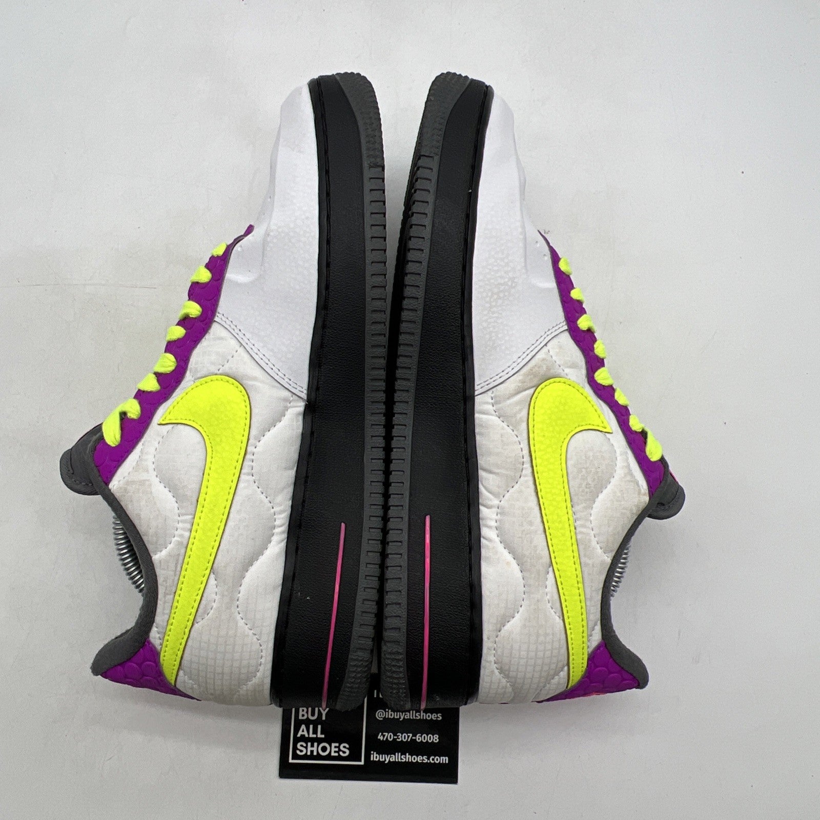 Size 9.5 - Nike Air Force 1 Nike By You (DJ2655-992) White Purple Black 3M