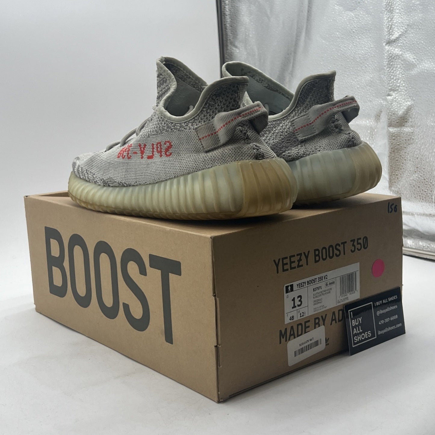 Size 13 - adidas Yeezy Boost 350 V2 Low Blue Tint (B37571)
