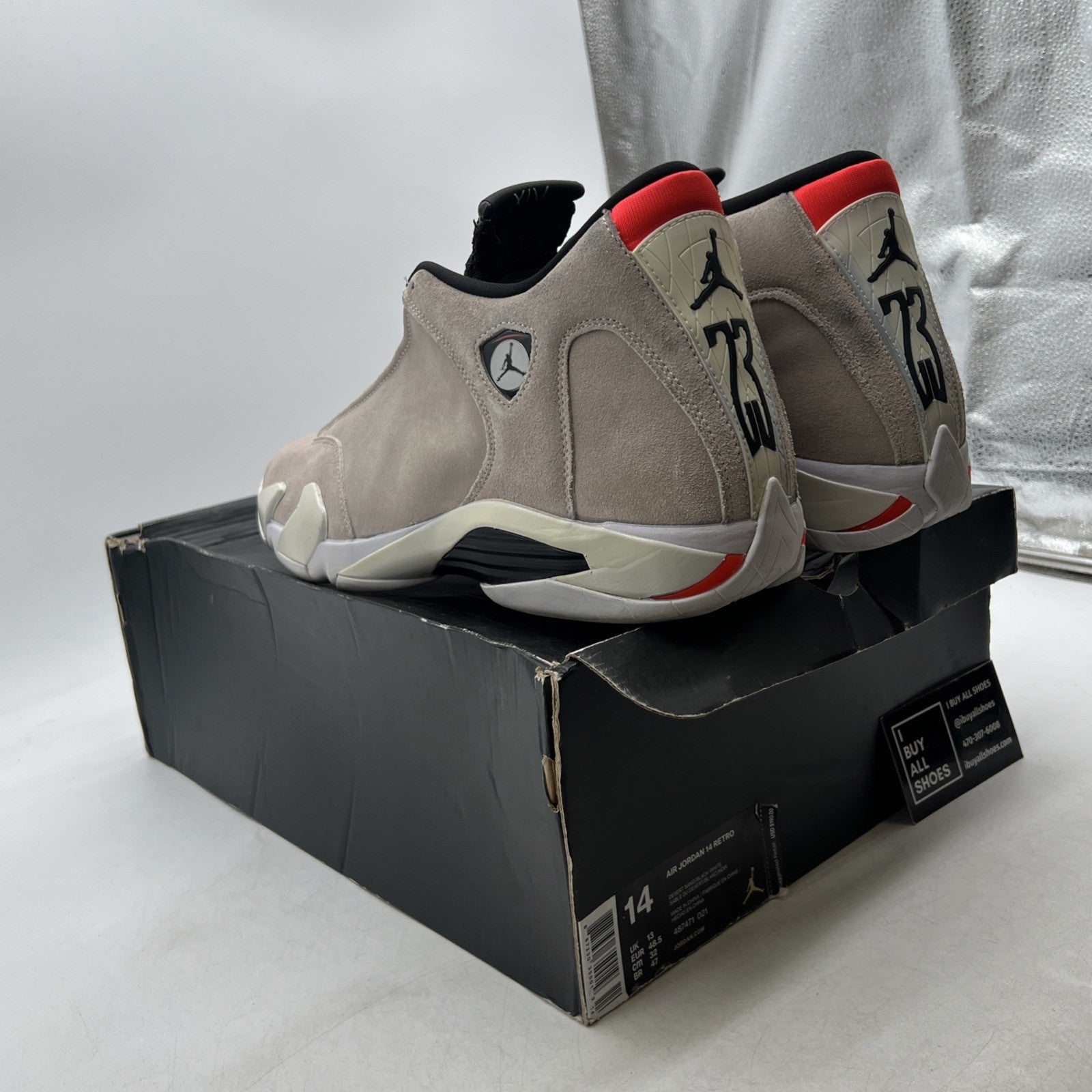 Size 14 - Air Jordan 14 Retro Desert Sand (487471-021)