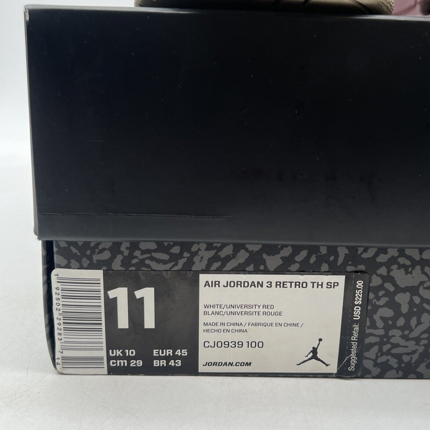 Size 11 - Jordan 3 Retro Tinker Air Max 1 2019 (CJ0939-100)