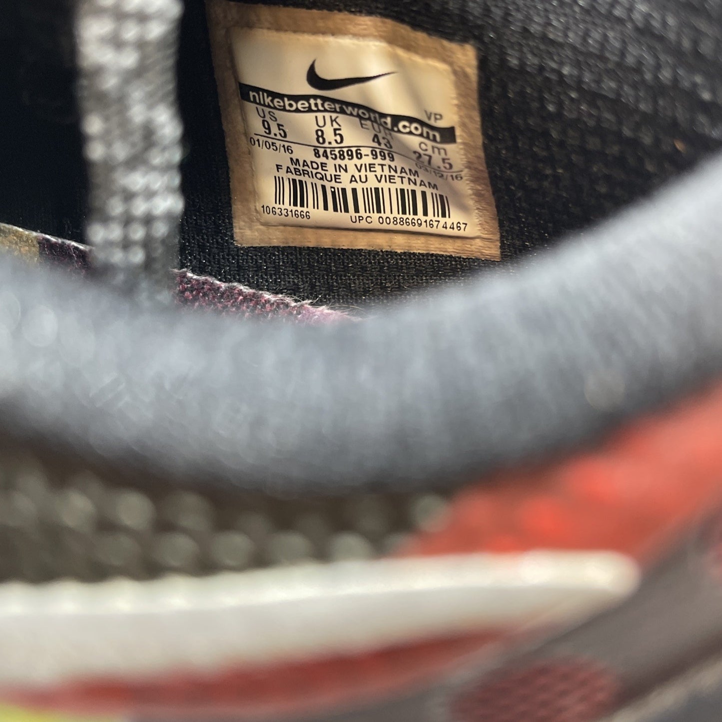 Size 9.5 - Nike KD 8 SE What The Black Blue Brown Suede Leather (845896-999)