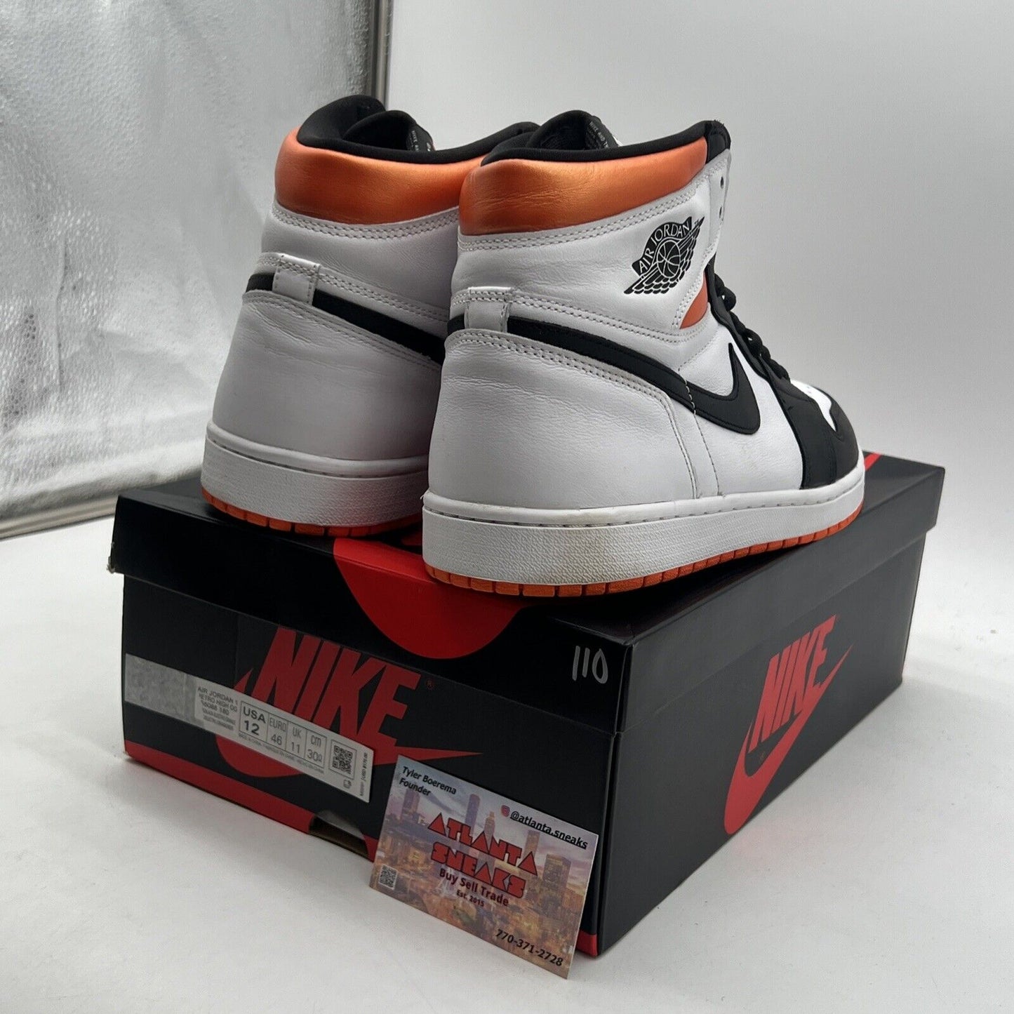 Size 12 - Jordan 1 Retro High Electro Orange (555088-180)