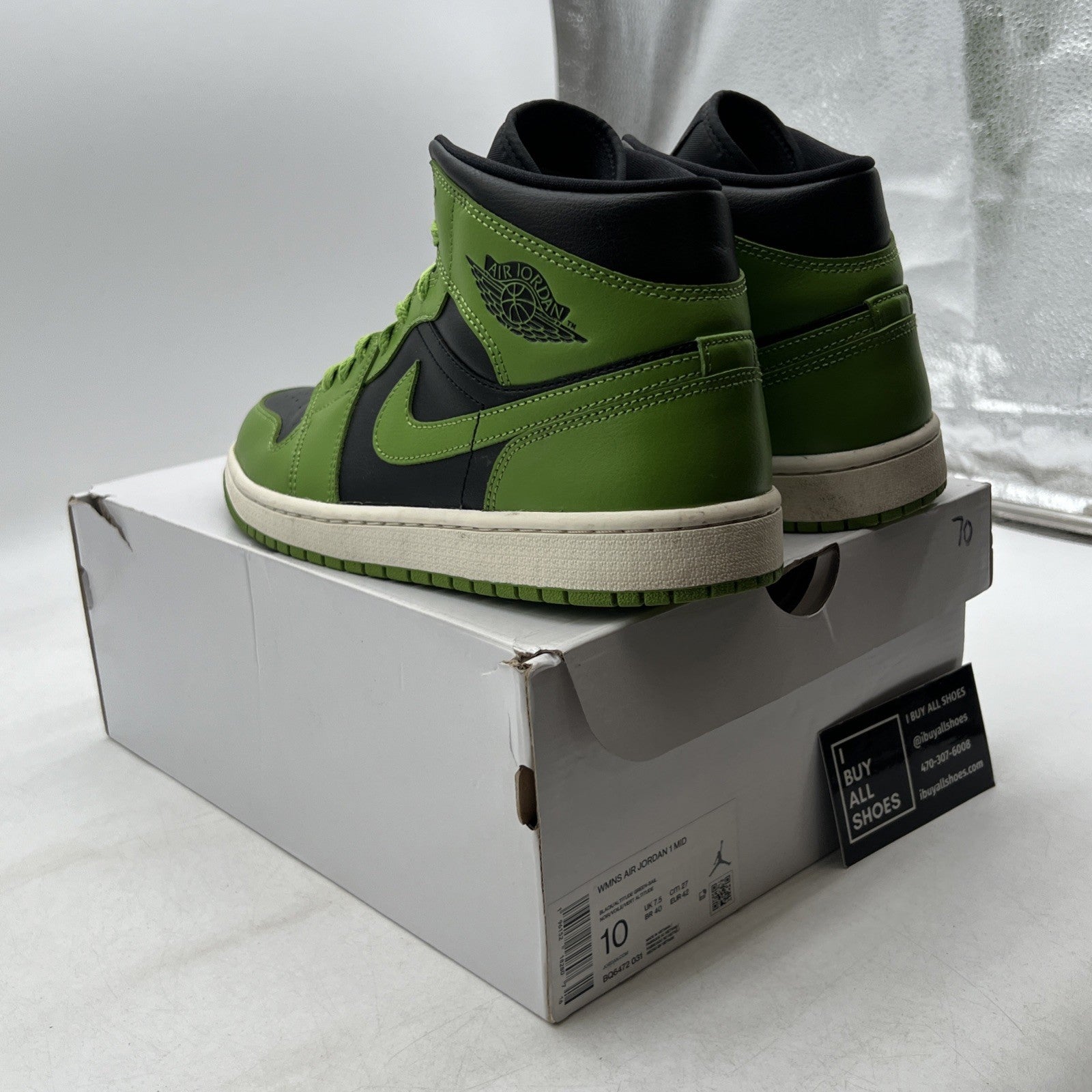 Size 10 - Air Jordan 1 Mid Altitude Green W (BQ6472-031)