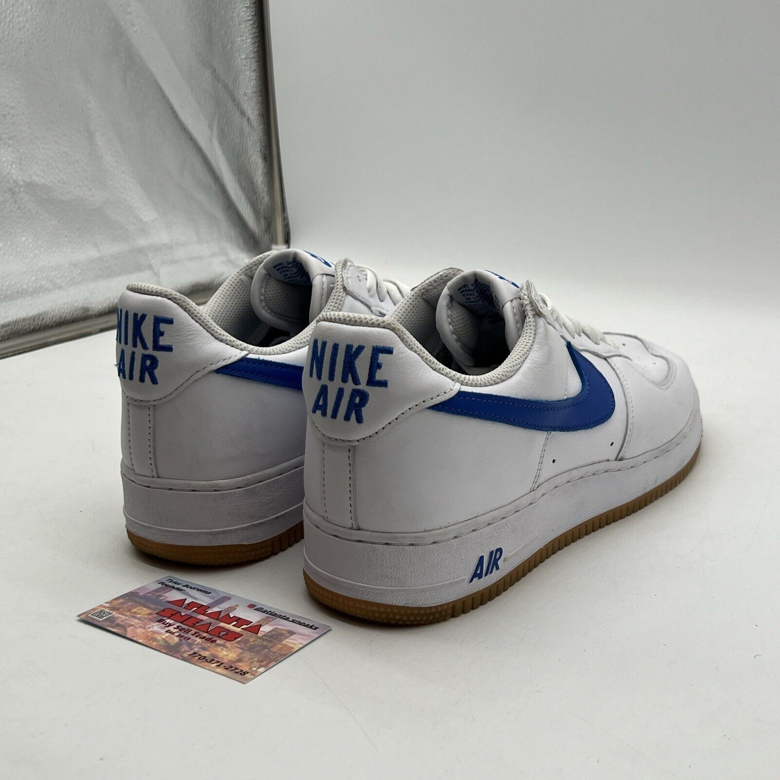 Size 11- Nike Air Force 1 Low Color of the Month - White Royal Blue (DJ3911-101)