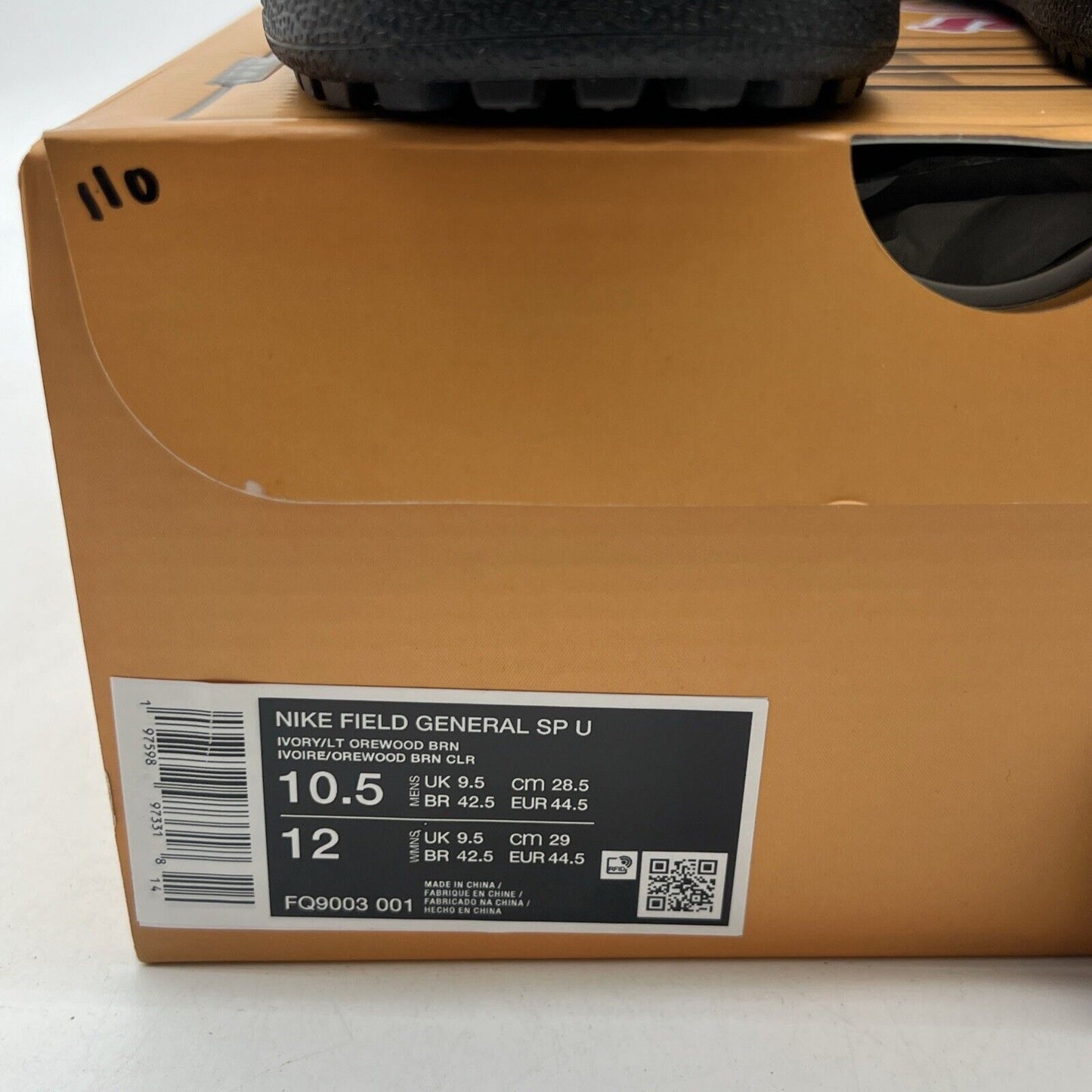 Size 10.5 - Nike Union LA x Field General Ivory (FQ9003-001)