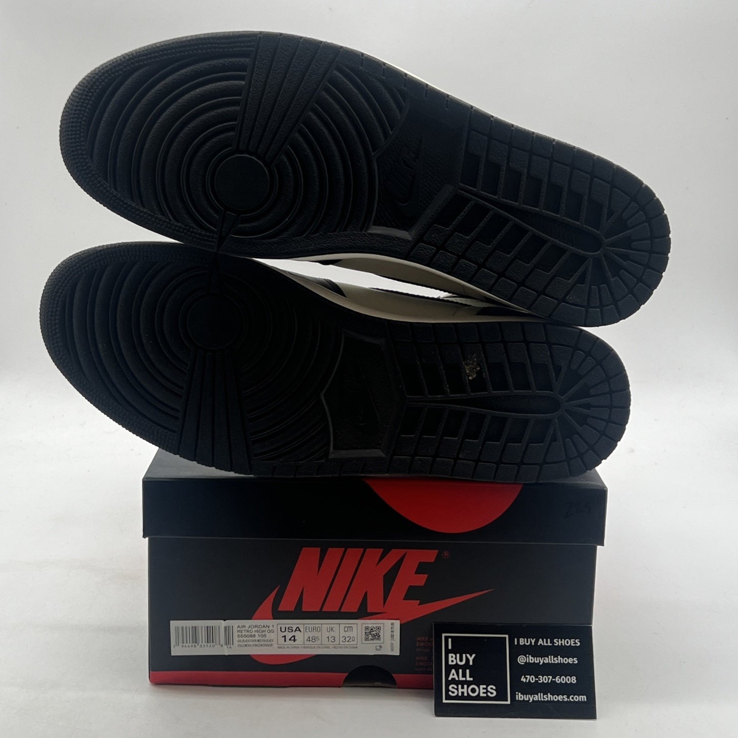 Size 14 - Air Jordan 1 Retro OG High Dark Mocha (555088-105)