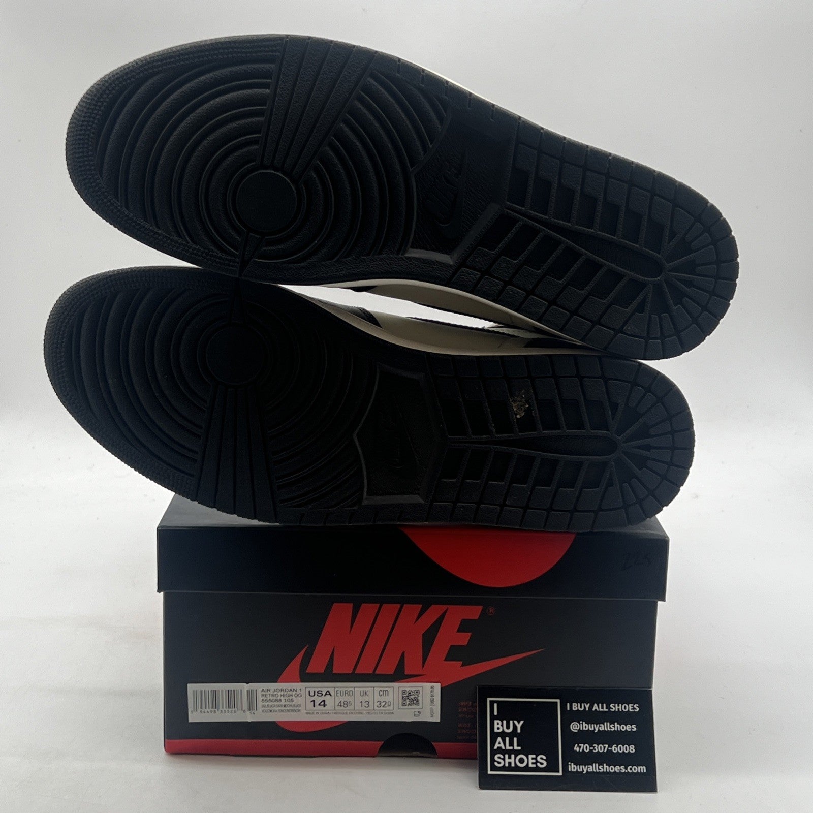 Size 14 - Air Jordan 1 Retro OG High Dark Mocha (555088-105)