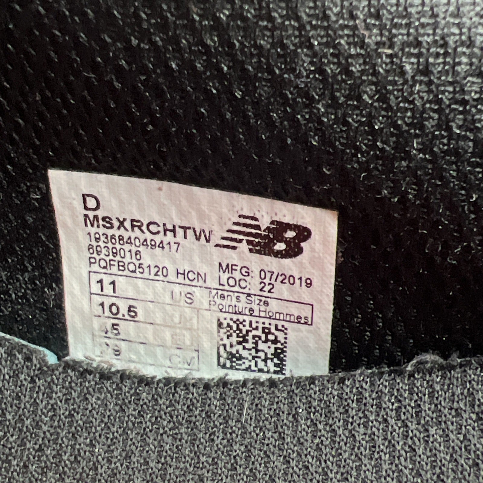 Size 11 - New Balance X-Racer Black Grey Red (MSXRCHTW)