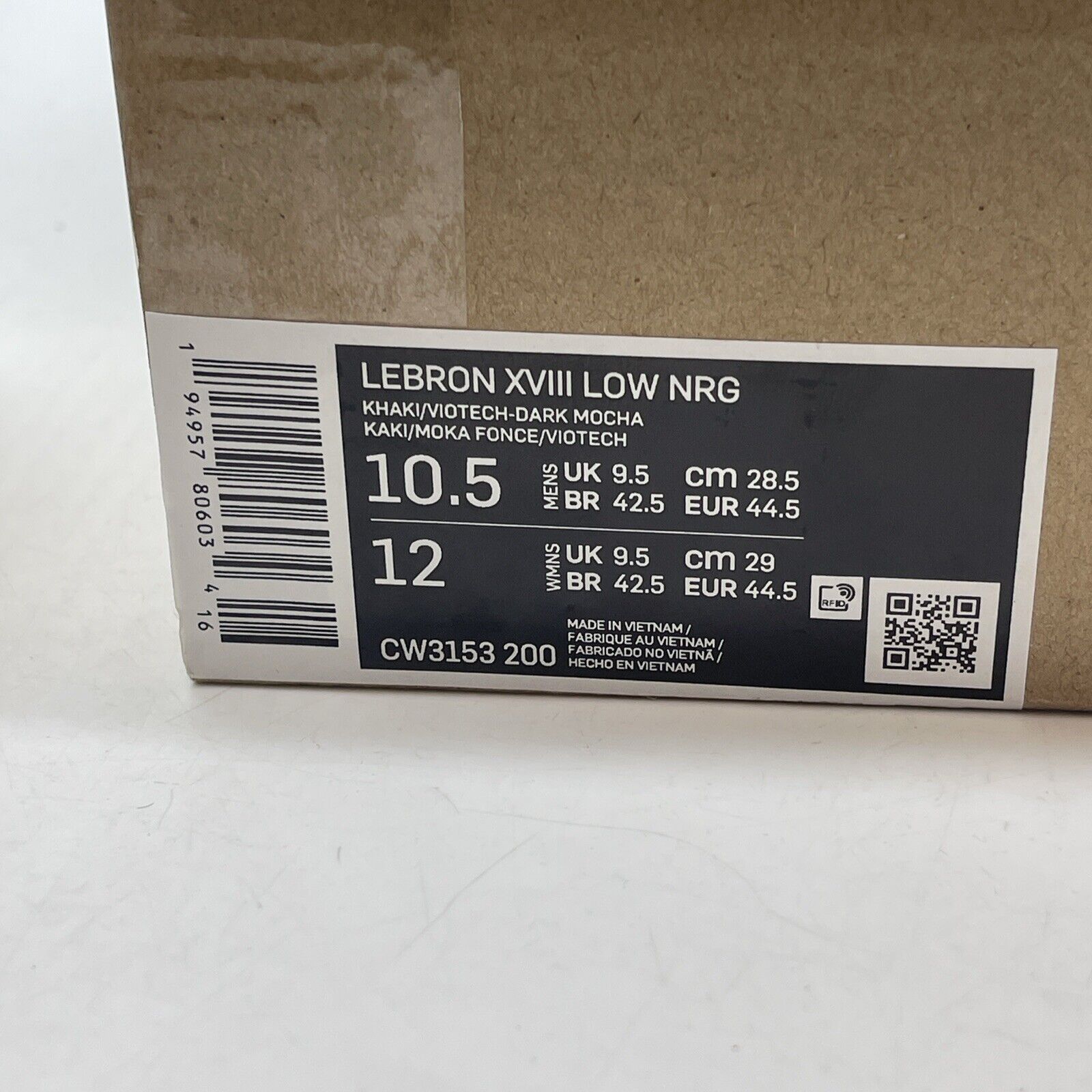 Size 10.5 - Nike atmos x LeBron 18 Low Viotech Brown Suede Leather (CW3153-200)