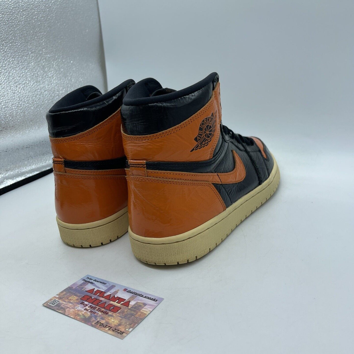 Size 10.5 - Jordan 1 Retro OG High Shattered Backboard 3.0 Orange (555088-028)