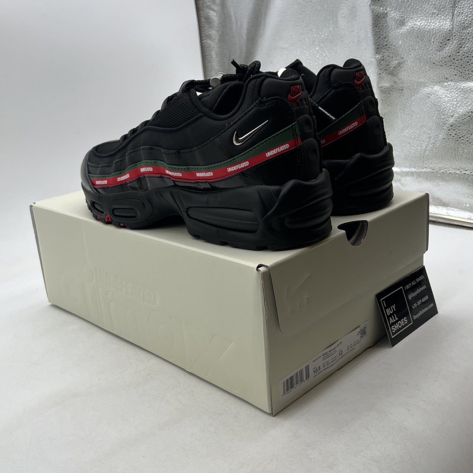 Size 10.5 - Nike Undefeated x Air Max 95 Black (IB4453-001)