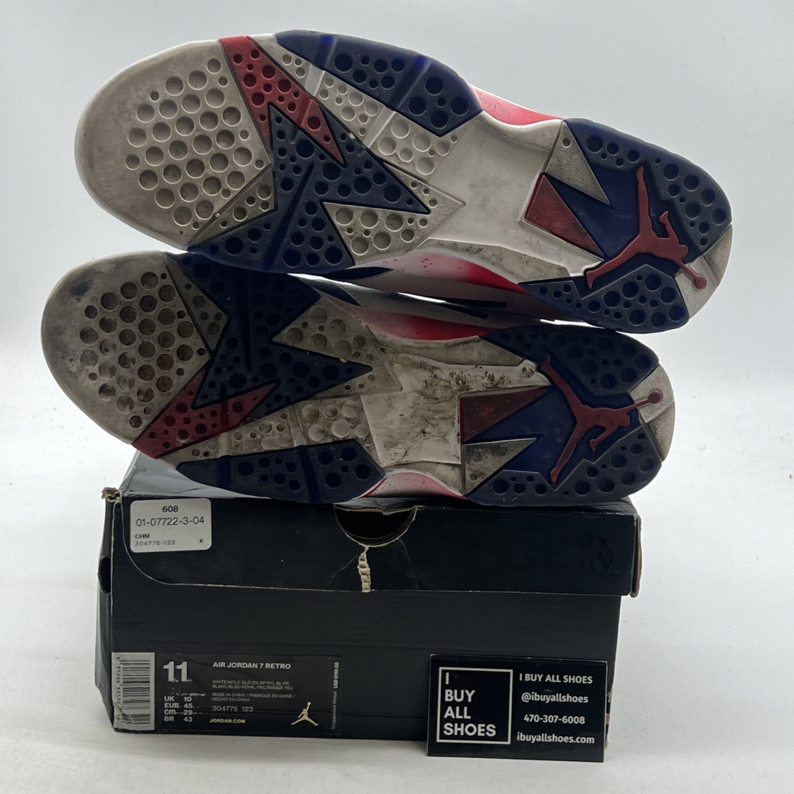 Size 11 - Air Jordan 7 Retro Tinker Alternate (304775-123)