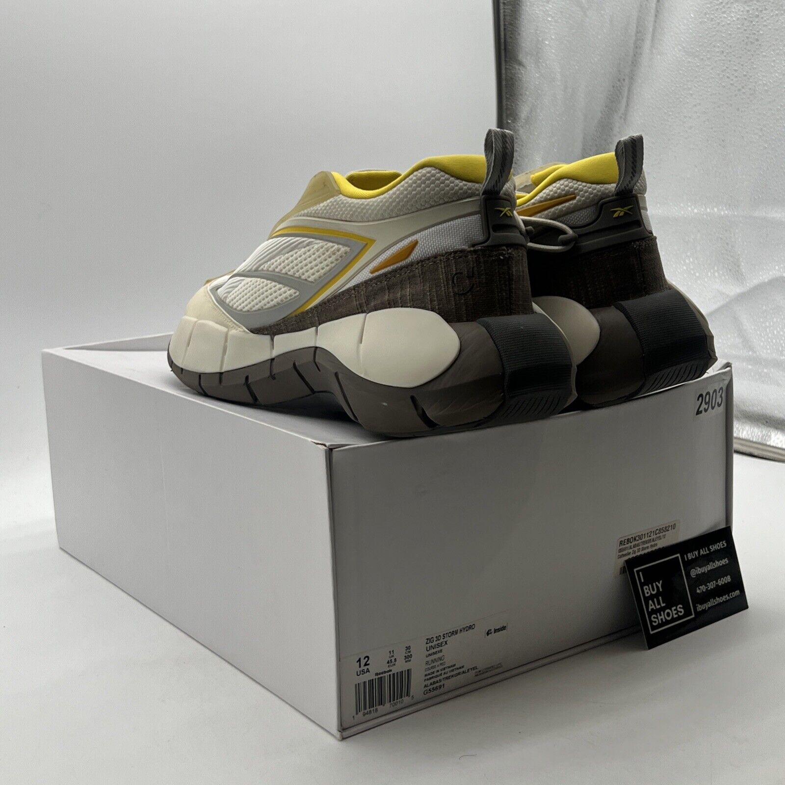 Size 12 - Reebok Cottweiler x Zig 3D Storm Hydro Alabaster (G55691)