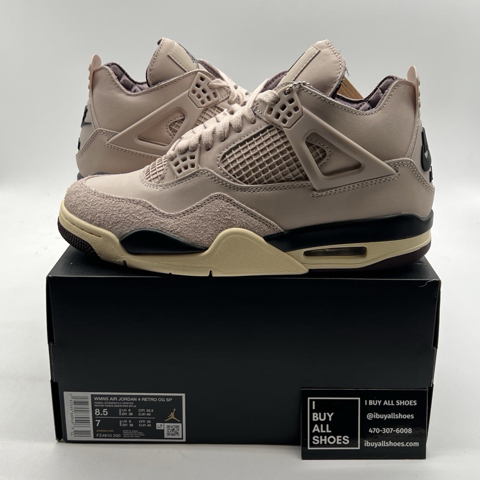 Size 8.5 - A Ma Maniére x Air Jordan 4 Retro While You Were Sleeping W