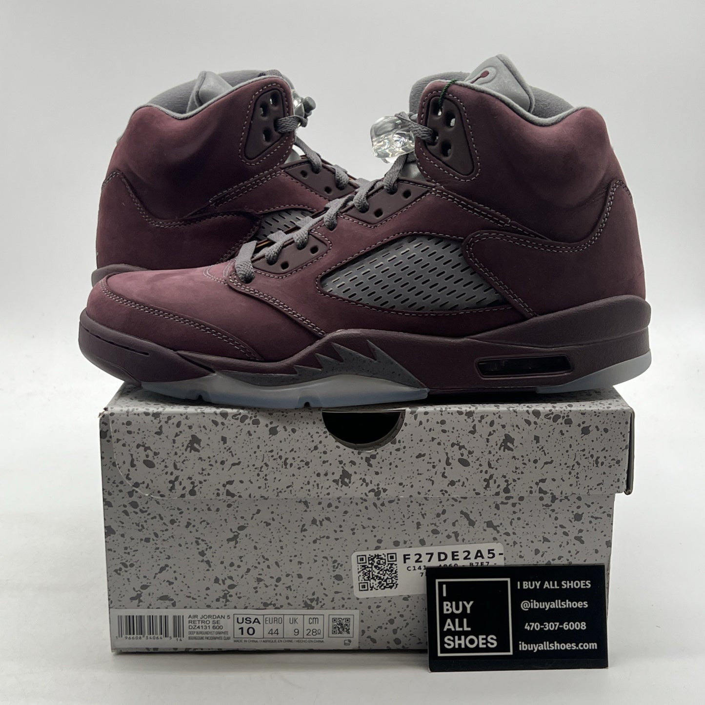 Size 10 - Air Jordan 5 Retro SE 2023 Burgundy (DZ4131-600)