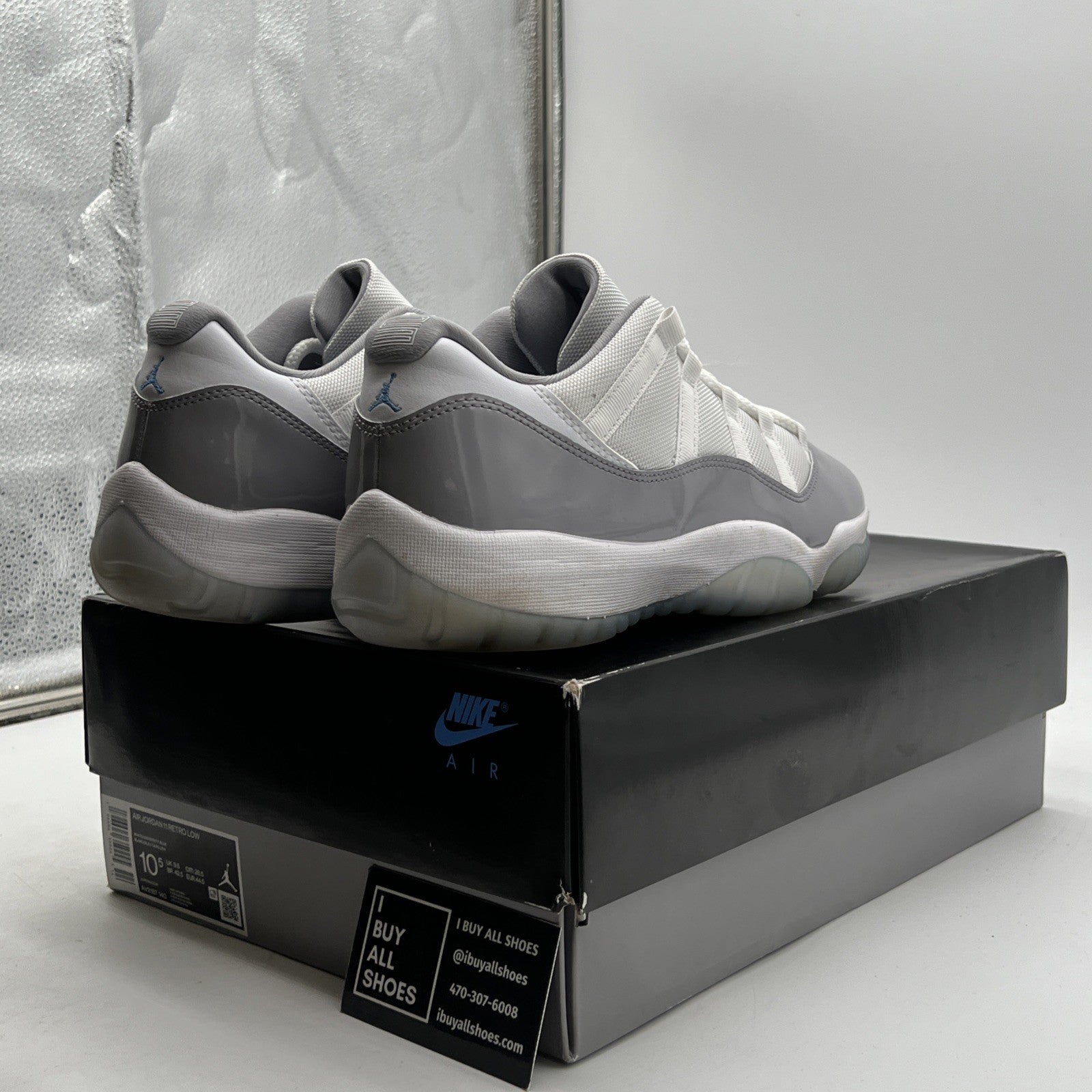 Size 10.5 - Air Jordan 11 Retro Low Cement Grey (AV2187-140)