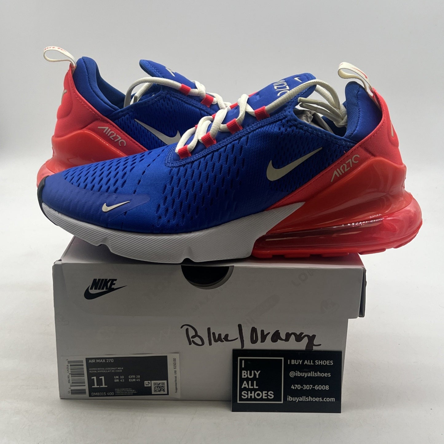 Size 11 - Nike Air Max 270 Hyper Royal Bright Crimson (DM8315-400)