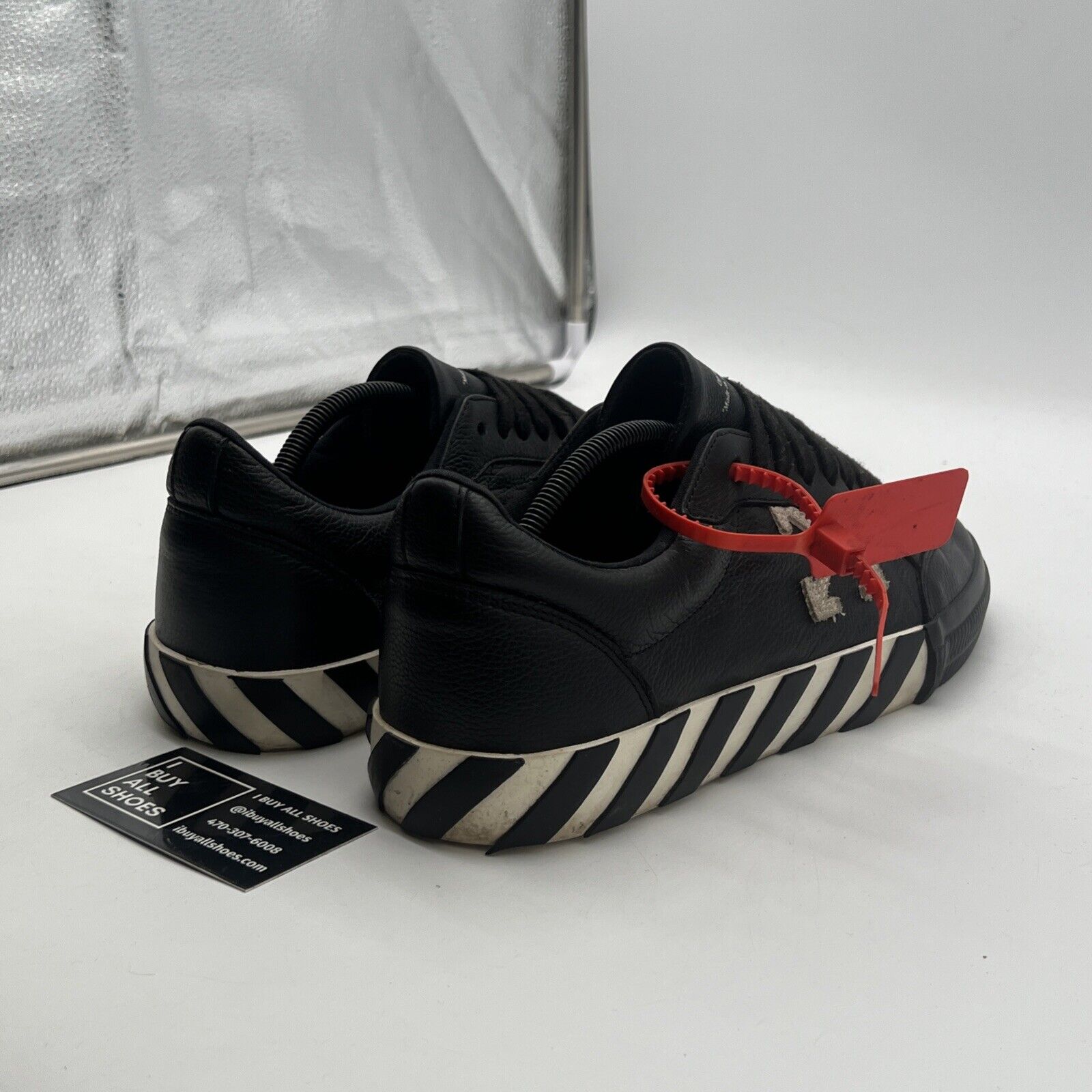 Size 11 - Off-White™ "Do You Cheer" Black Low Sneakers 1029of44