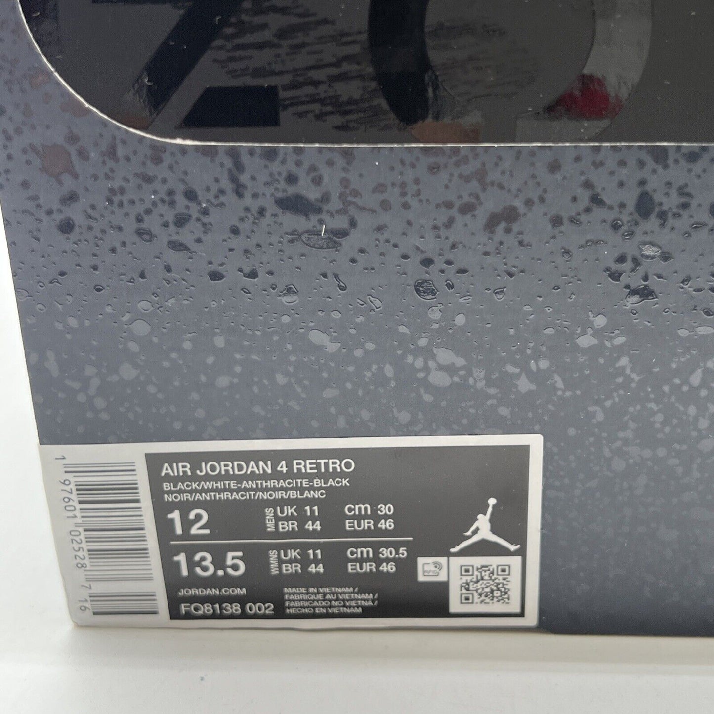 Size 12 - Air Jordan 4 Retro 2024 Fear (FQ8138-002)