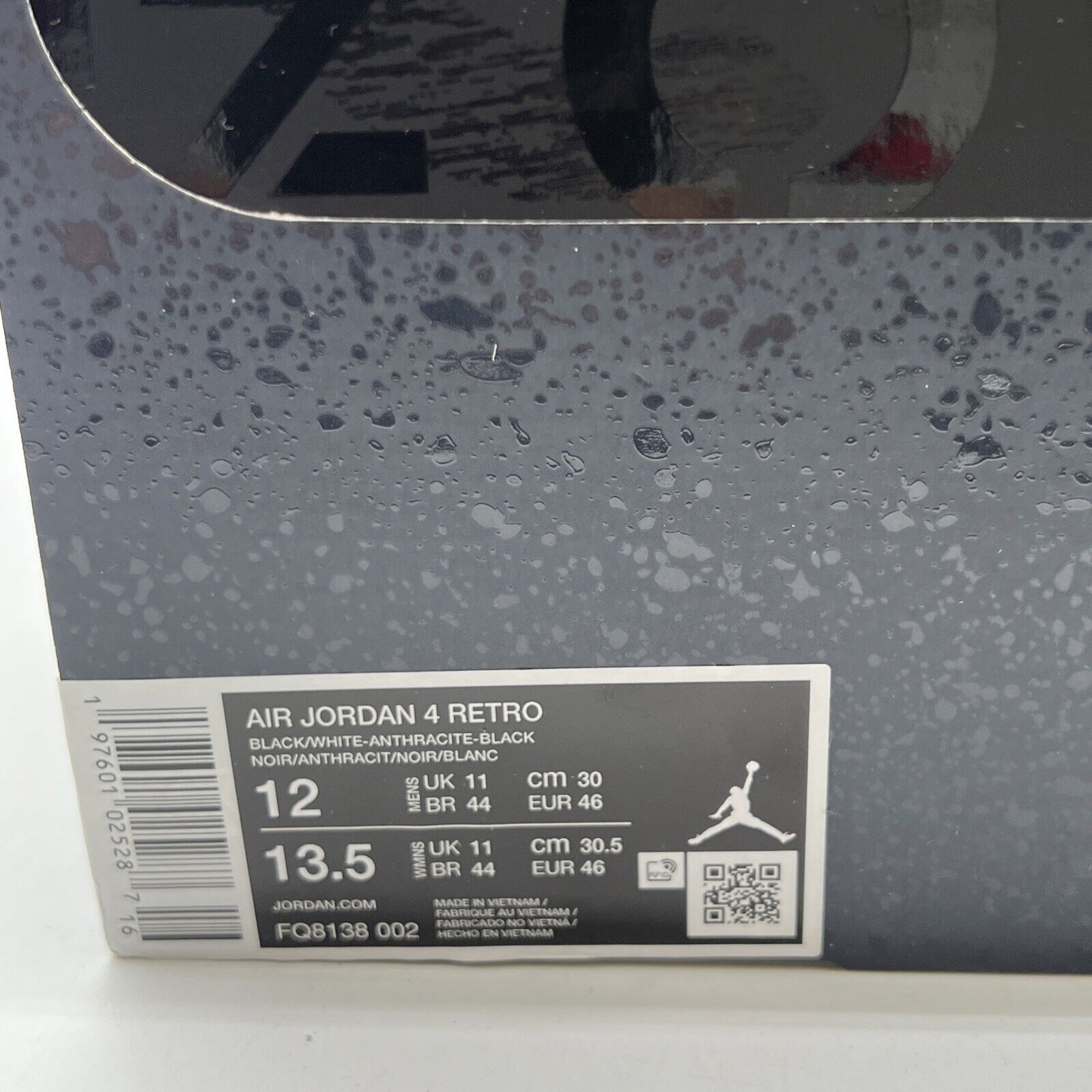 Size 12 - Air Jordan 4 Retro 2024 Fear (FQ8138-002)
