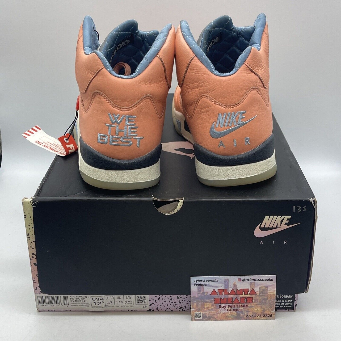 Size 12.5 - Jordan 5 Retro x DJ Khaled Mid We The Best - Crimson Bliss Leather