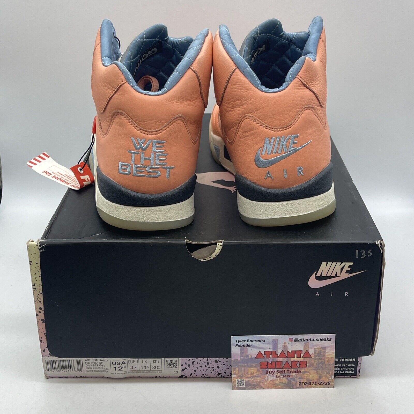 Size 12.5 - Jordan 5 Retro x DJ Khaled Mid We The Best - Crimson Bliss Leather