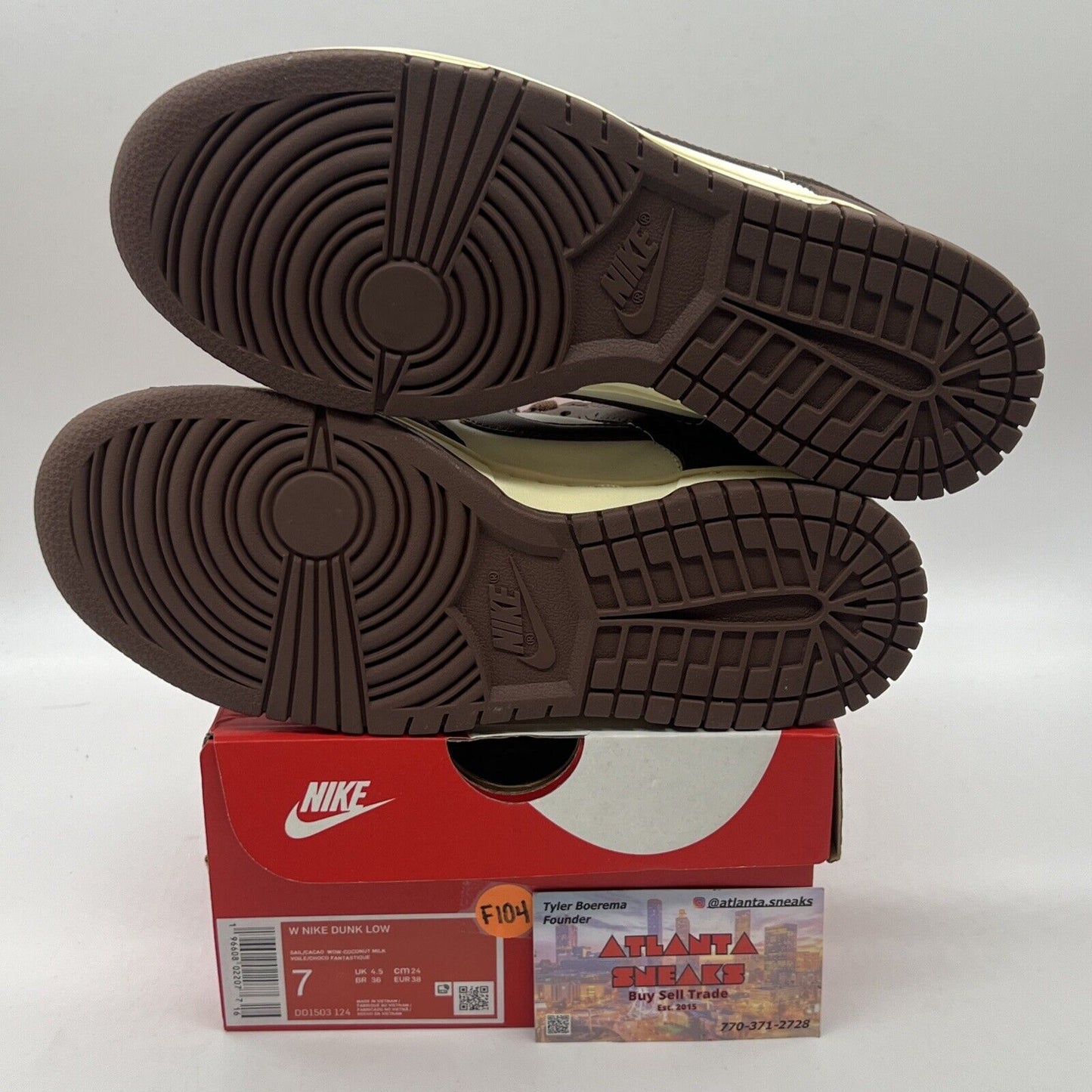 Size 7 - Nike Dunk Low Cacao Wow W Brand New Og All Womens