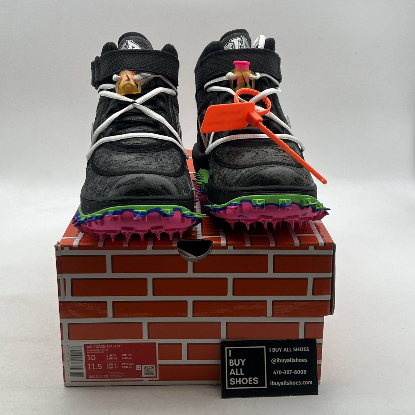 Size 10 - Nike Air Force 1 x Off-White Black 2022 (DO6290-001)
