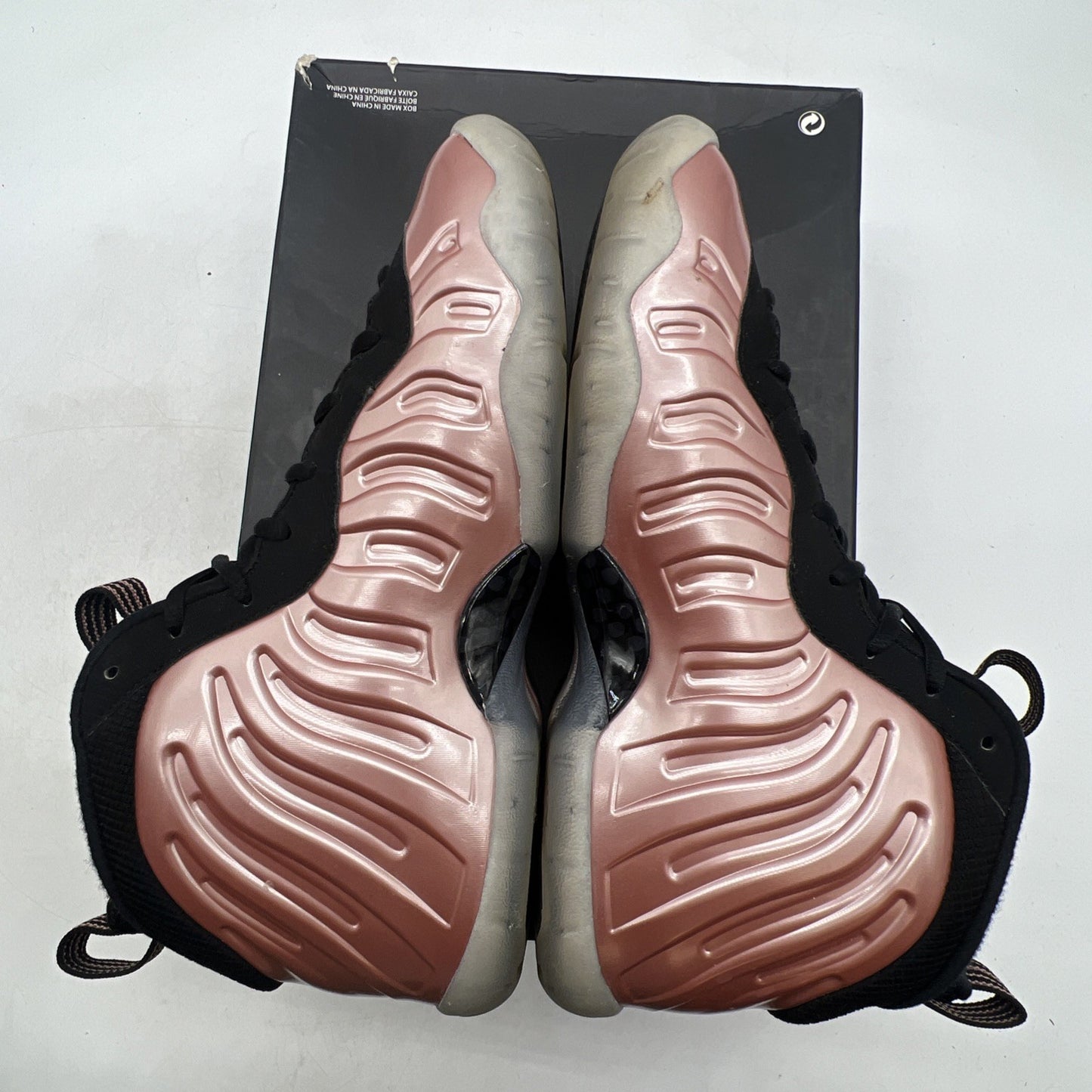 Size 6.5Y - Nike Air Foamposite One Rust Pink Black (644791-601)