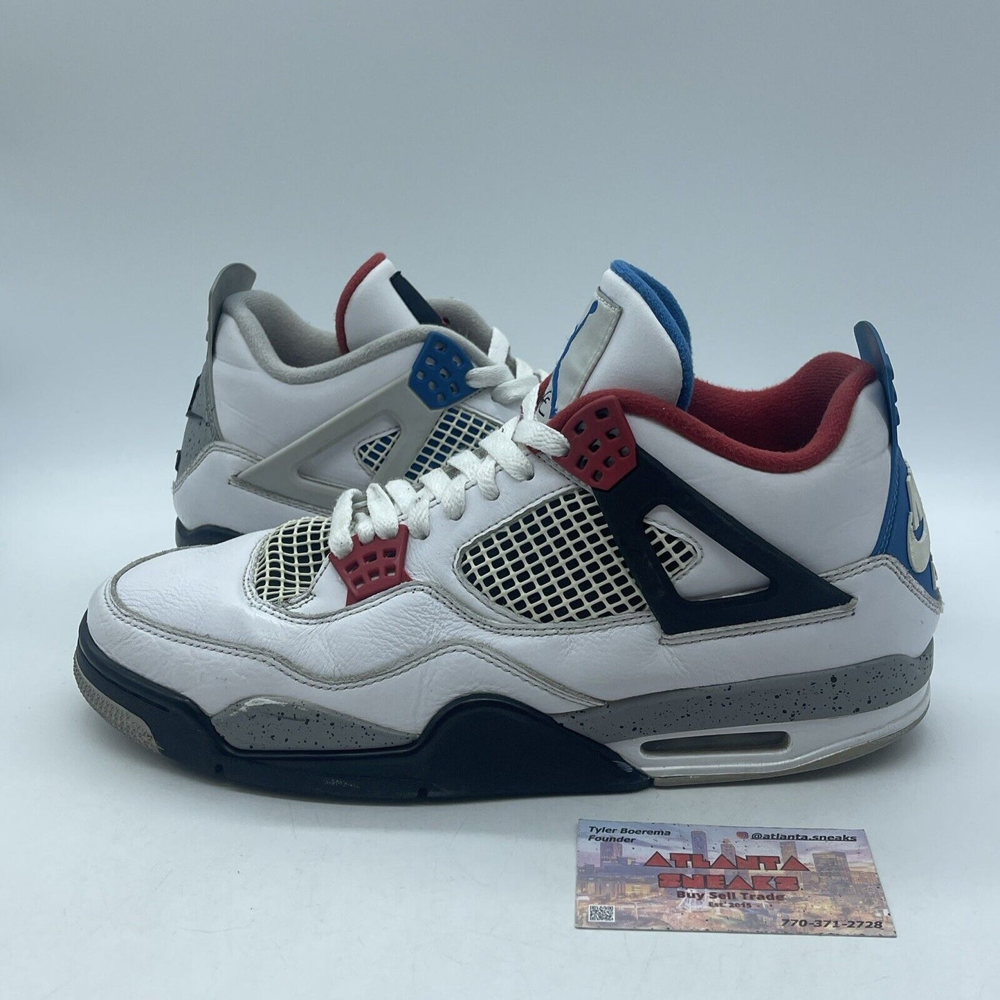 Size 11 - Jordan 4 Retro SE Mid What The 4 White Leather Grey (CI1184-146)