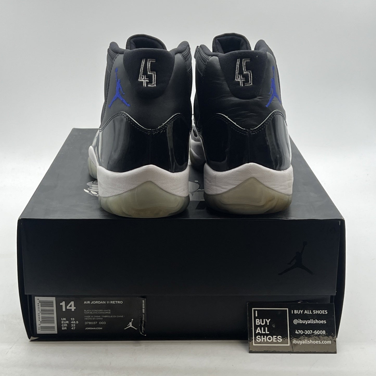 Size 14 - Air Jordan 11 Retro High Space Jam (378037-003)