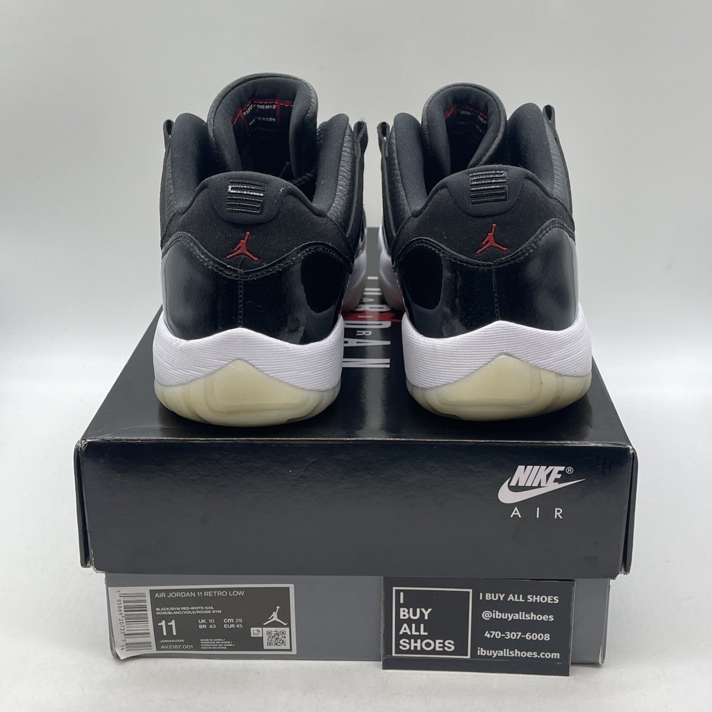 Size 11 - Air Jordan 11 Retro Low 72-10 (AV2187-001)