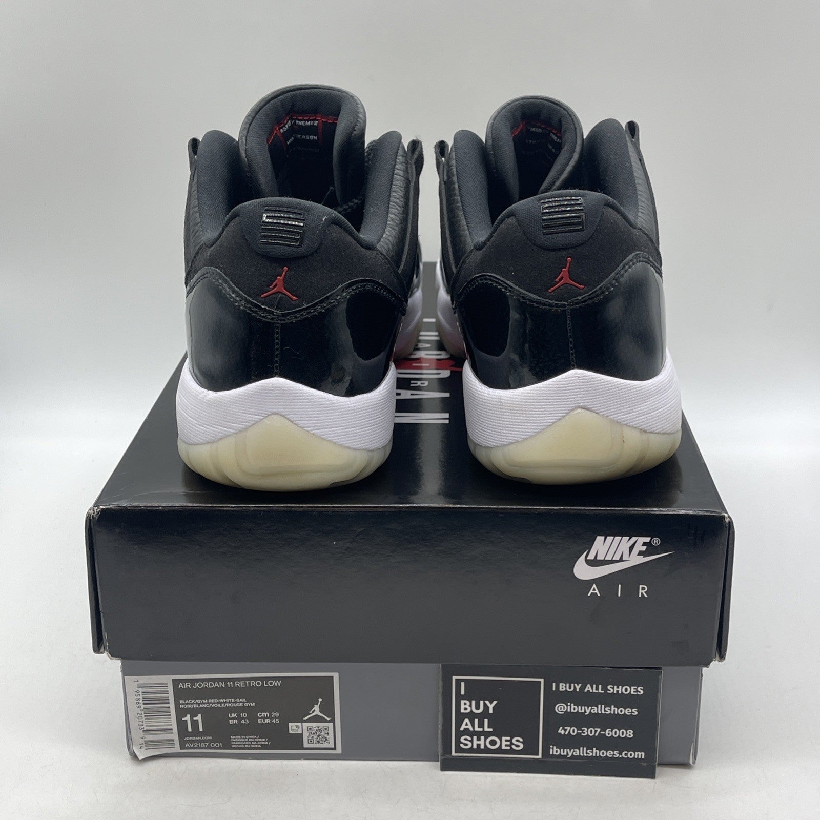Size 11 - Air Jordan 11 Retro Low 72-10 (AV2187-001)
