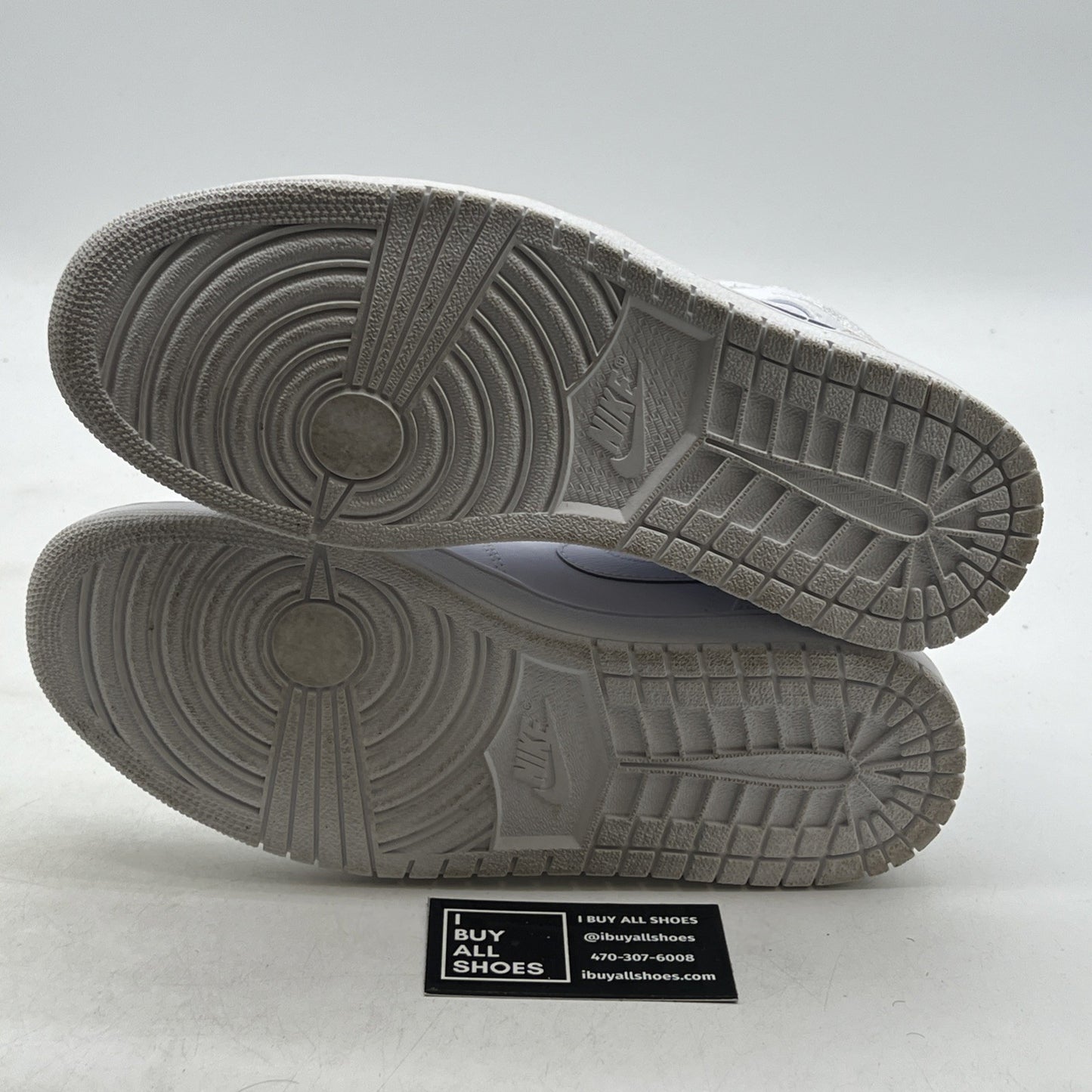 Size 9.5 - Air Jordan 1 2018 Mid Triple White (555724-100)
