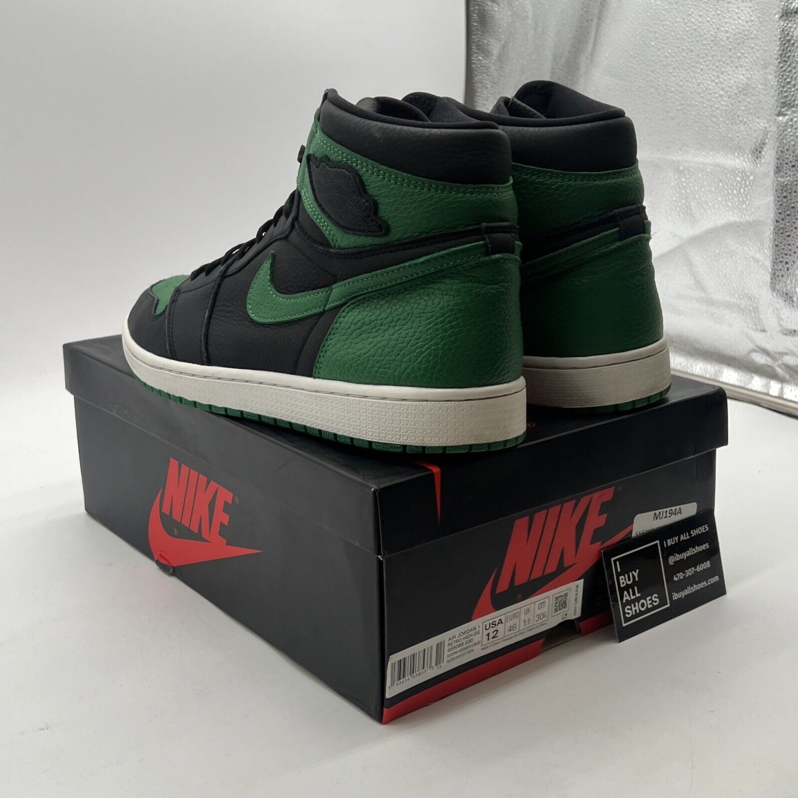 Size 12 - Air Jordan 1 Retro OG High Pine Green 2.0 (555088-030)