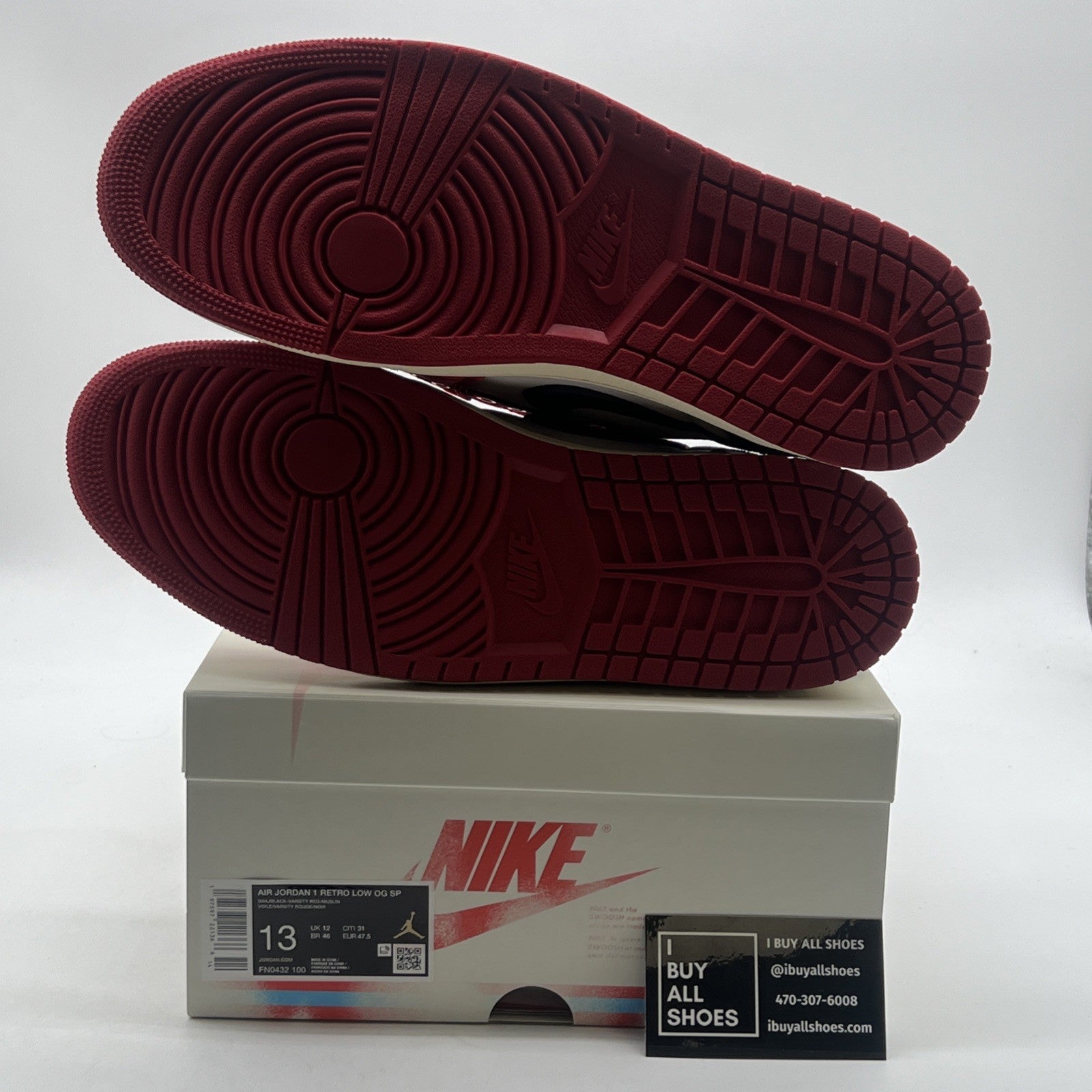 Size 13 - Trophy Room x Air Jordan 1 Retro OG SP Low Rookie Card - Away