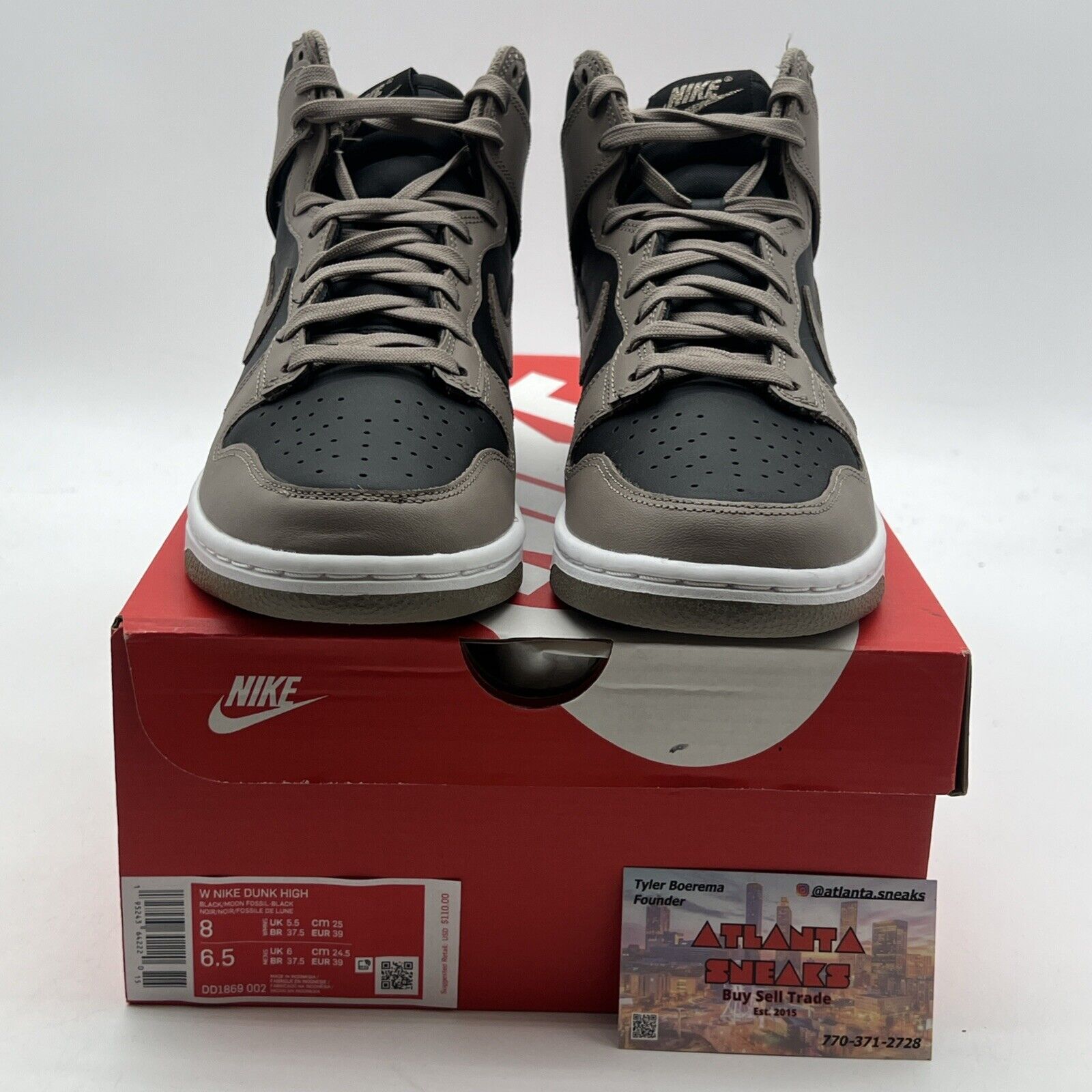 Size 8 - Nike Dunk High Moon Fossil W (DD1869-002)